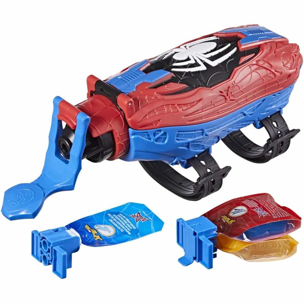 Star Wars Marvel Spider-Man Real Webs Lance-Toile Ultime Blaster 2-en-1 Jouet de déguisement Rouge et Bleu