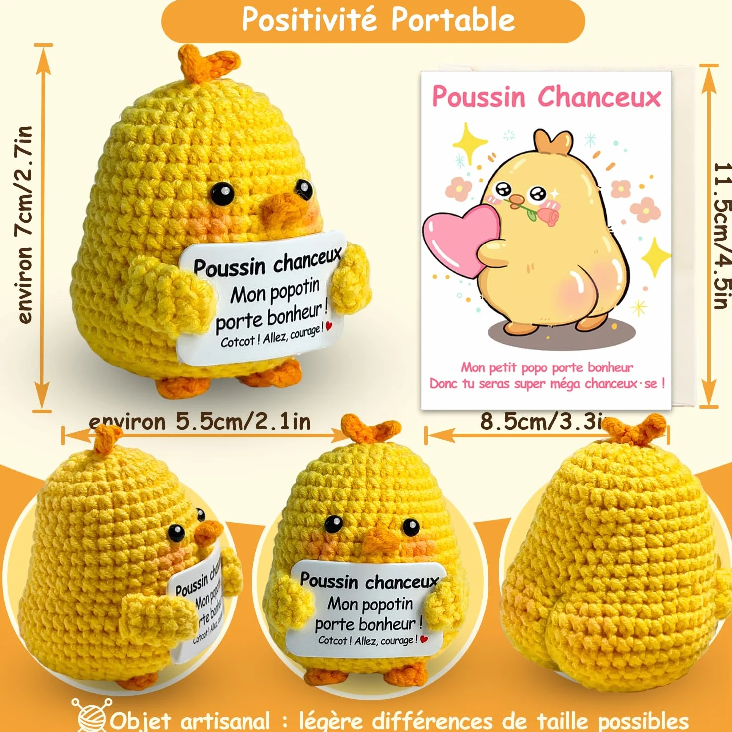Carte Positive & Motivante, Cadeau Original & Amusant pour Homme Femme, Idée Pâques Anniversaire