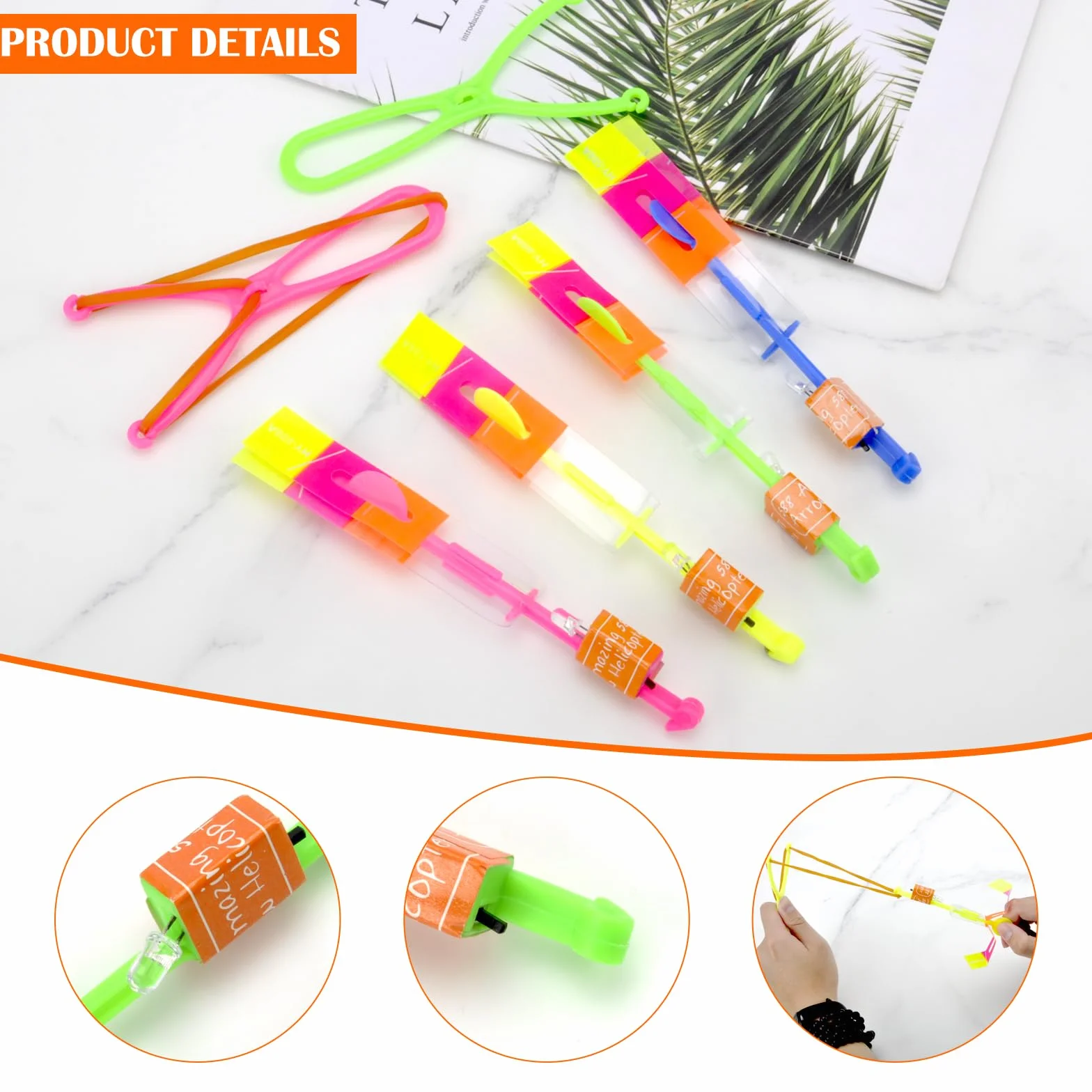 HENGBIRD Lot de 12 hélicoptères à LED Jouet volant lumineux Cadeau d'anniversaire