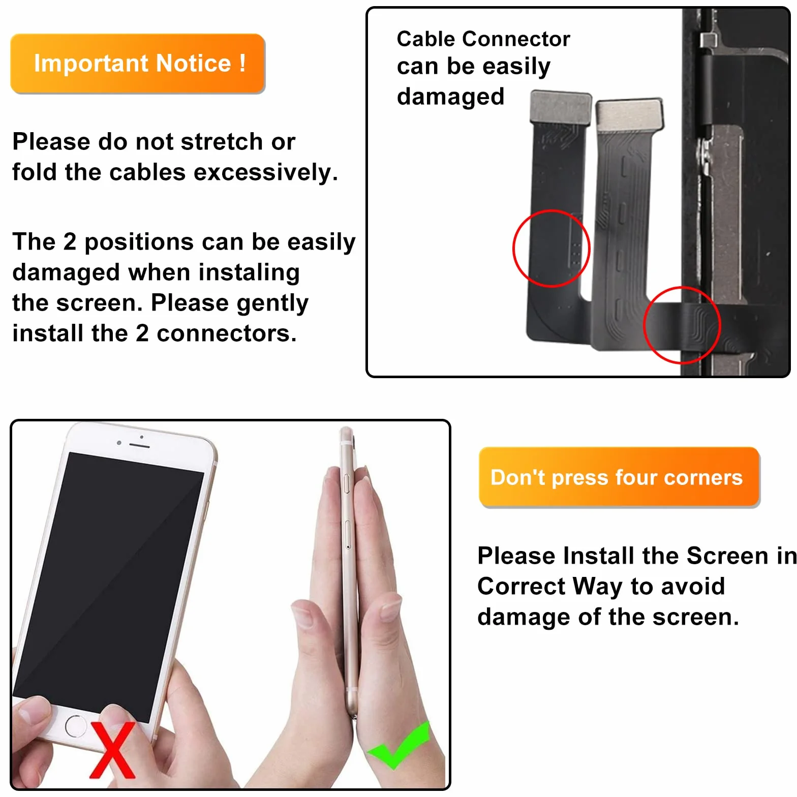 Écran LCD iPhone 11 6,1'' FHD avec 3D Touch Digitizer Assembly Kit de Réparation True Tone Programmable