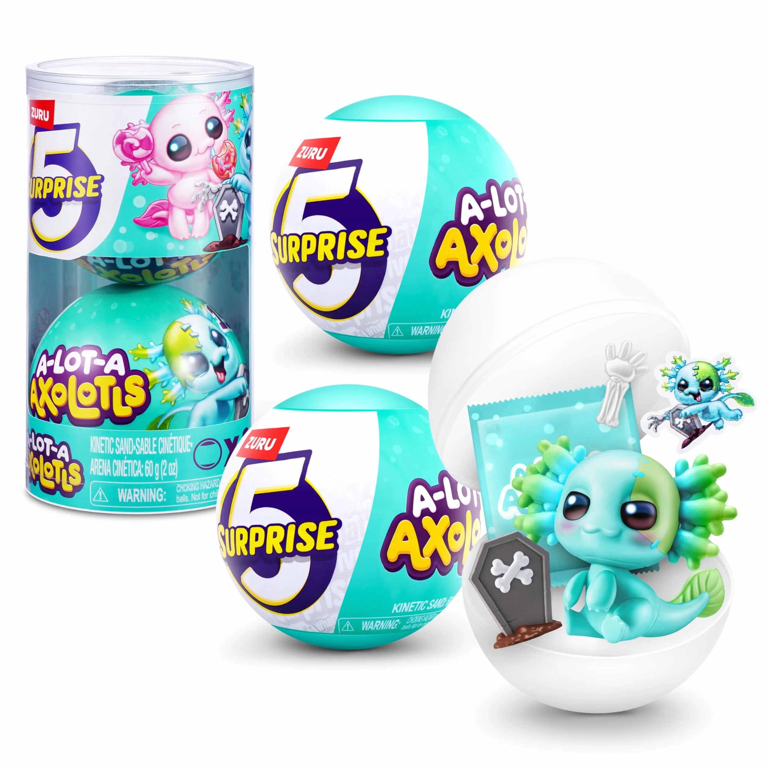 Zuru 5 Surprise A LOT A Axolotls Capsule Surprise 2 Capsules