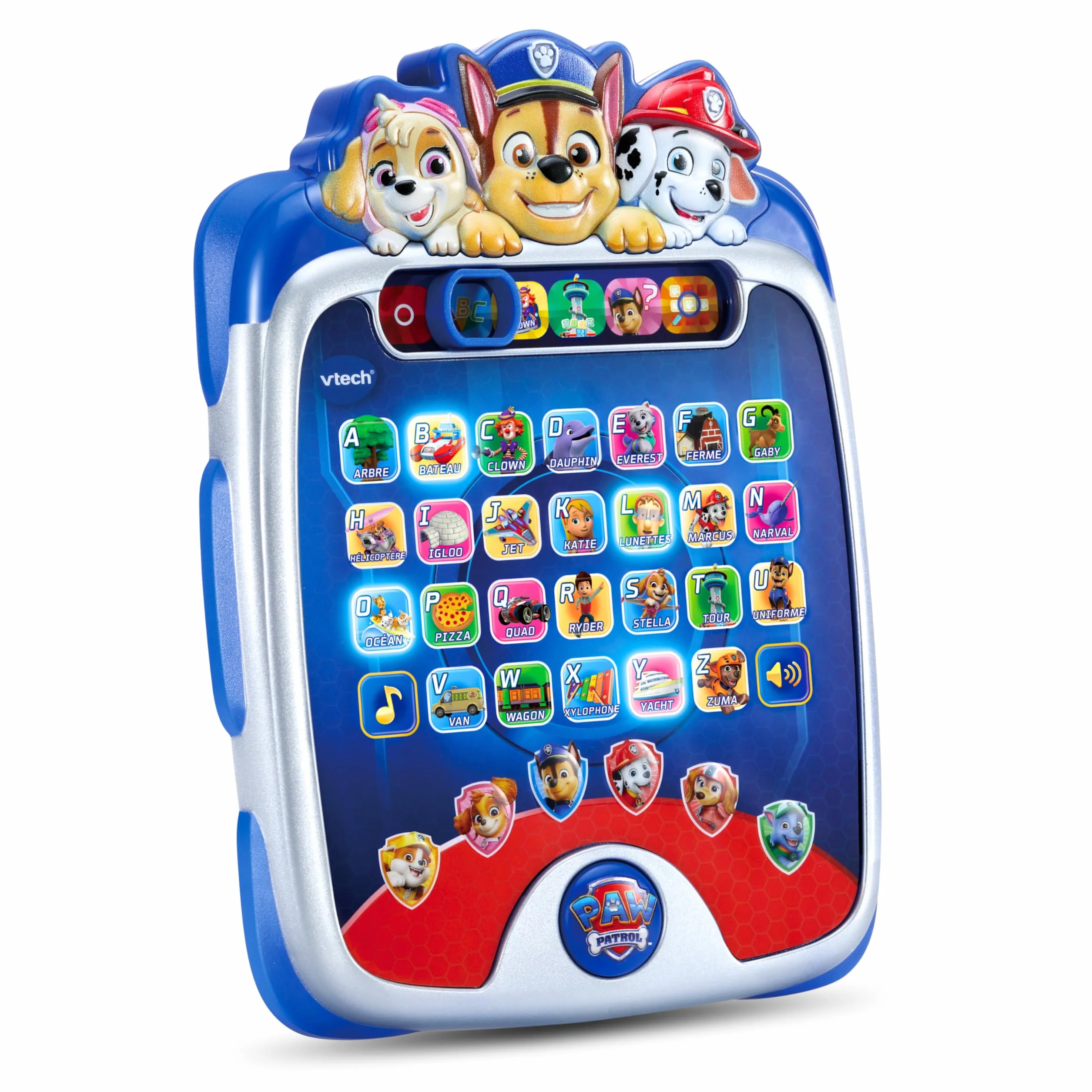 VTech Ma Lumi-Tablette Éducative Pat' Patrouille - Tablette Interactive Enfant 5 Jeux Paw Patrol - Jeu Apprendre Lettres - Cadeau Enfant 3-7 Ans Français