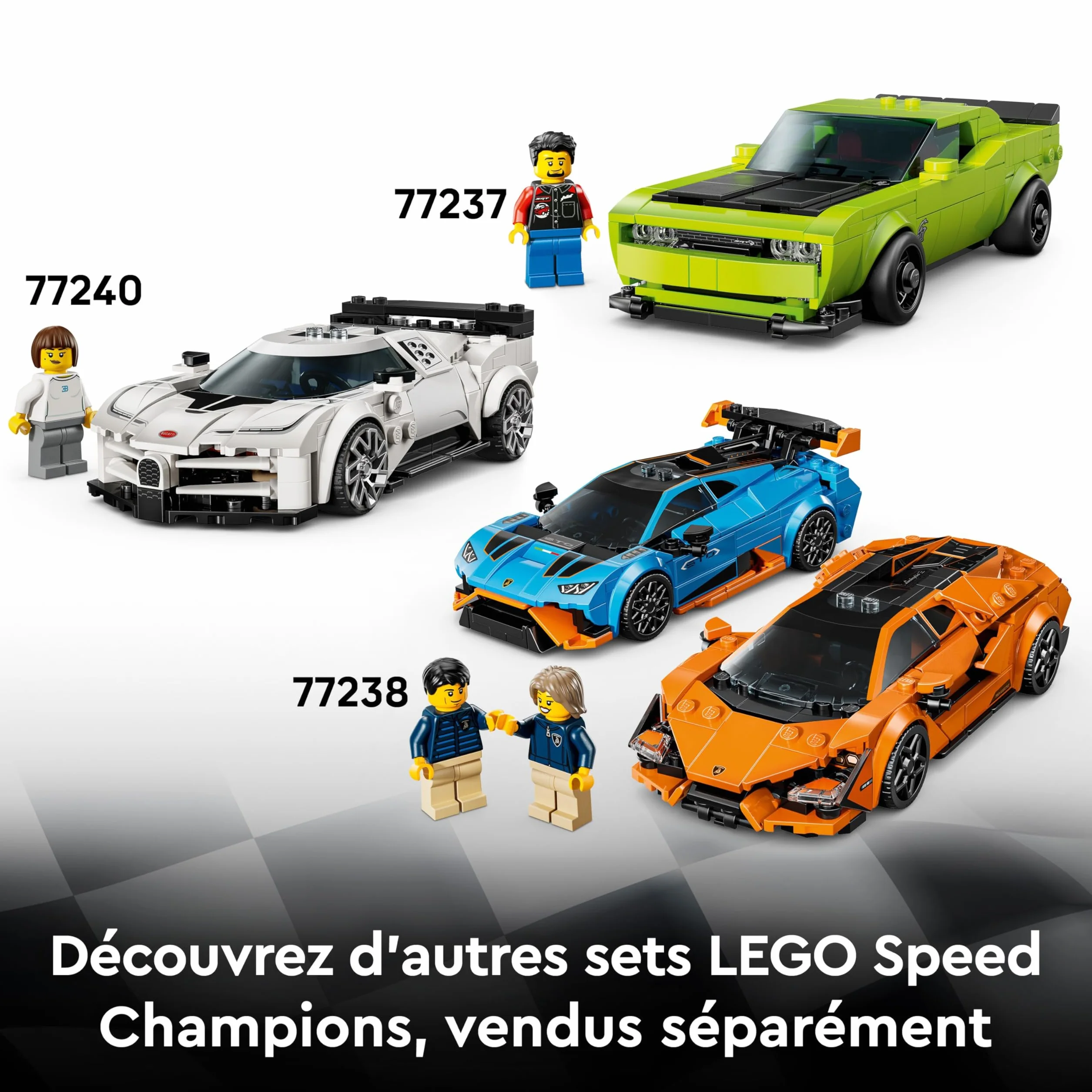 LEGO Speed Champions Porsche 911 GT3 RS Voiture Maquette à Construire Minifigurine Pilote 77239