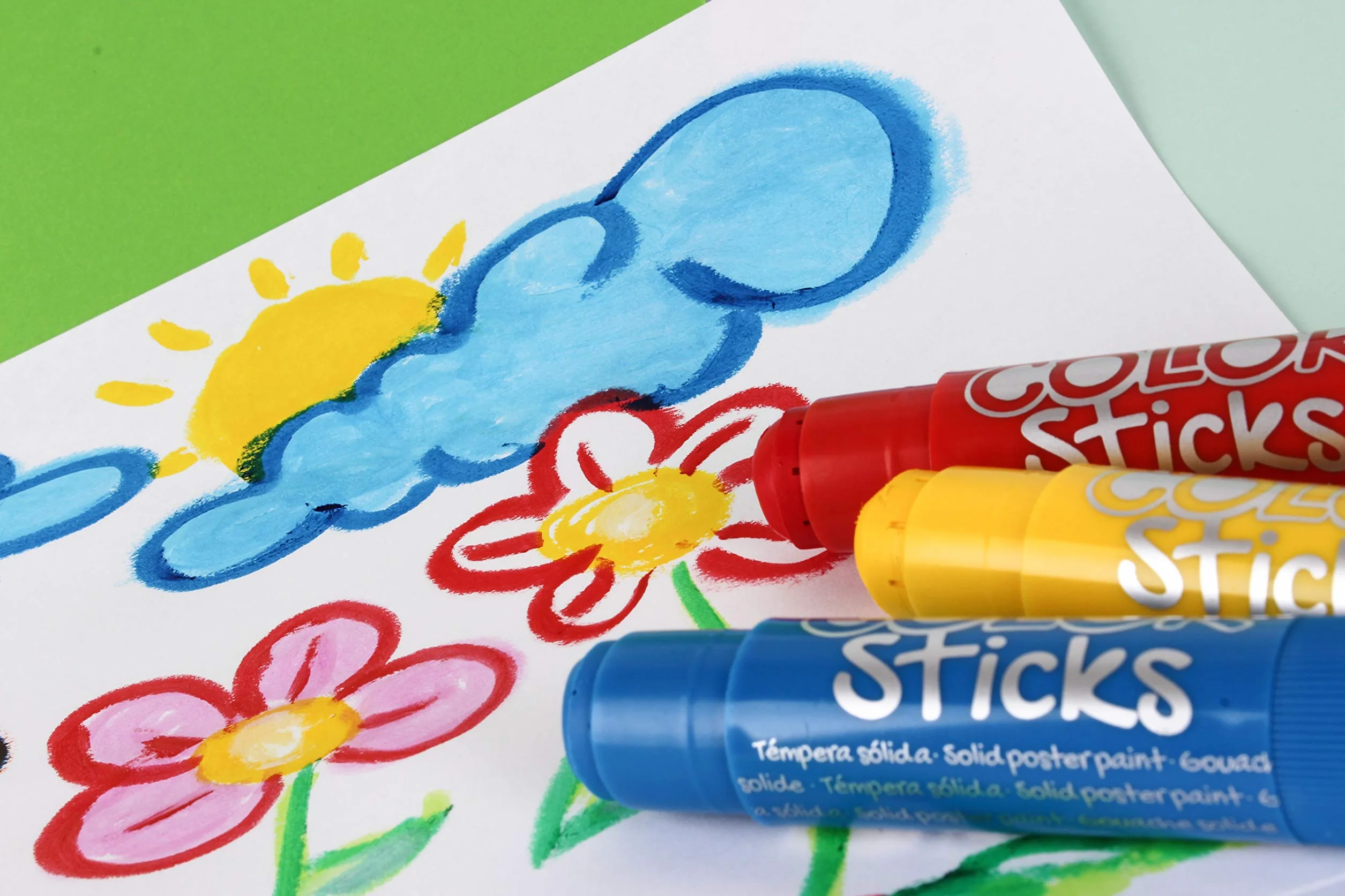 APLI Kids Pack de 12 Tubes de Gouache Solide 10 g Couleurs Assorties