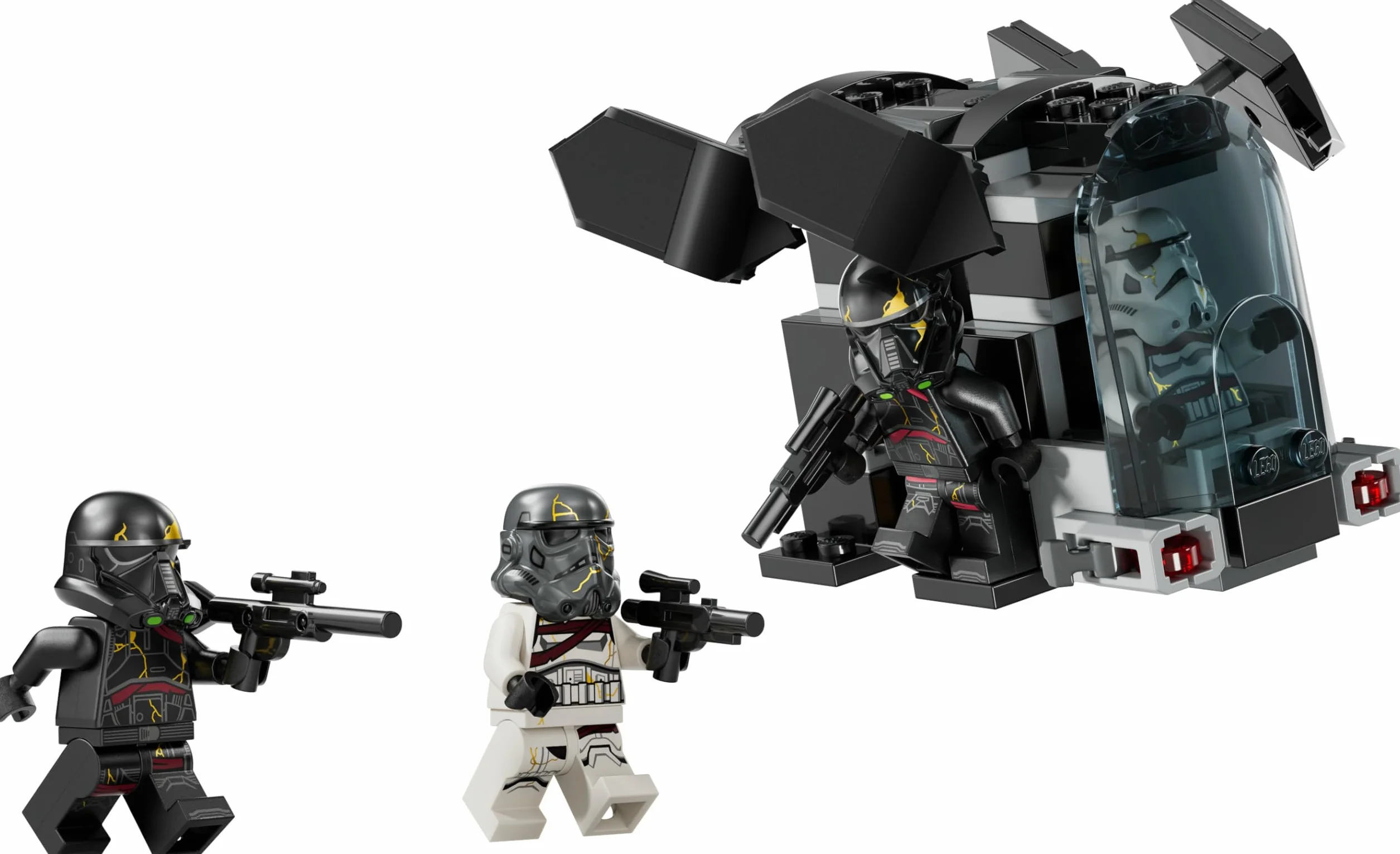 LEGO Star Wars 75412 Ahsoka Pack de Combat Death Troopers Contre Night Troopers Jeu de Construction avec Transporteur 4 Minifigurines Cadeau Collector pour Garçon dès 6 Ans