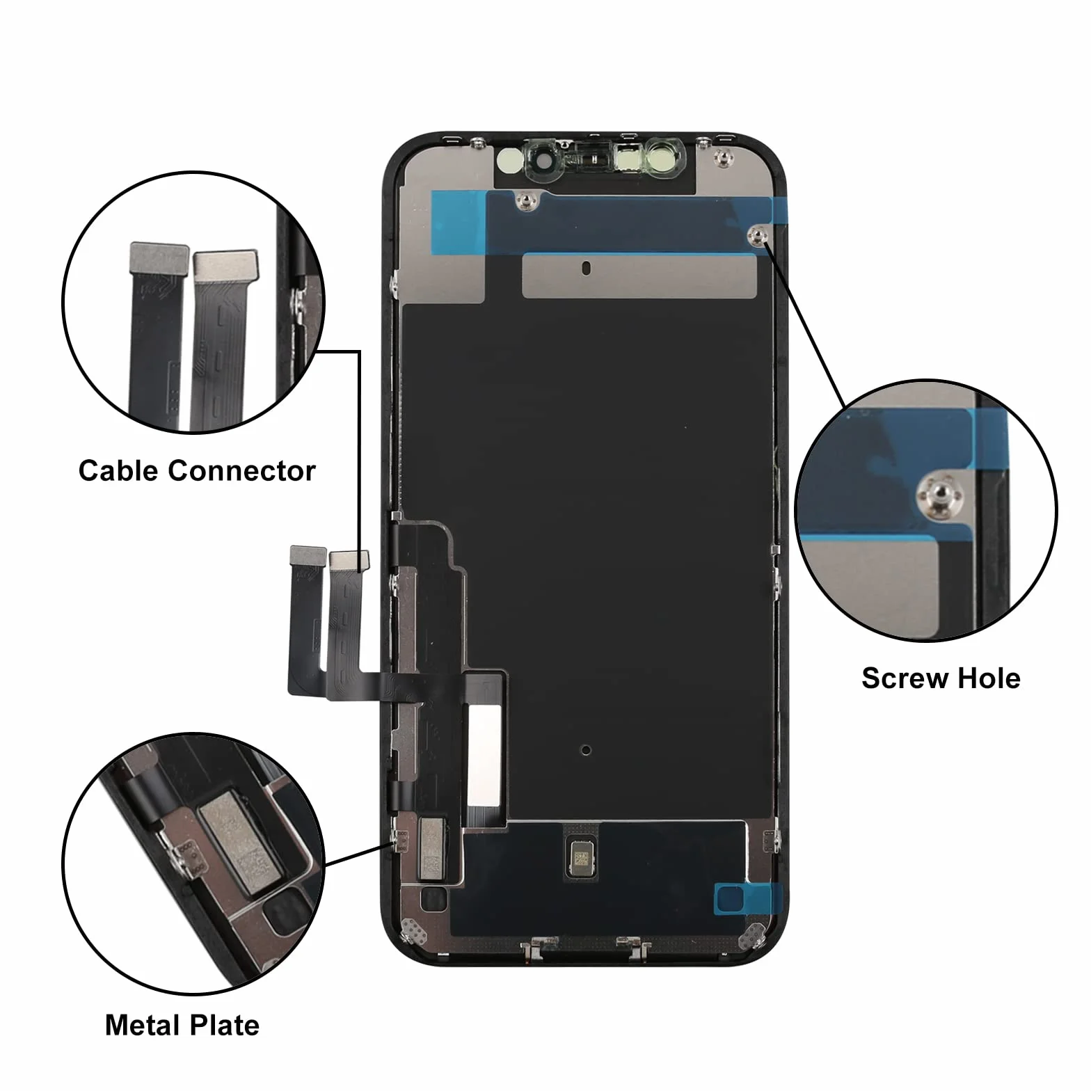 Écran LCD iPhone 11 6,1'' FHD avec 3D Touch Digitizer Assembly Kit de Réparation True Tone Programmable