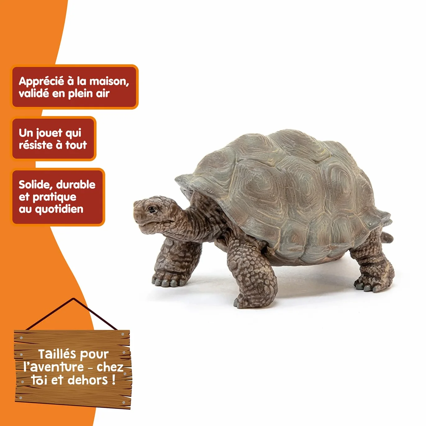 Schleich Wild Life Tortue Géante 14824 Figurine animale détaillée Jouet de Zoo 8 x 4 x 4 cm