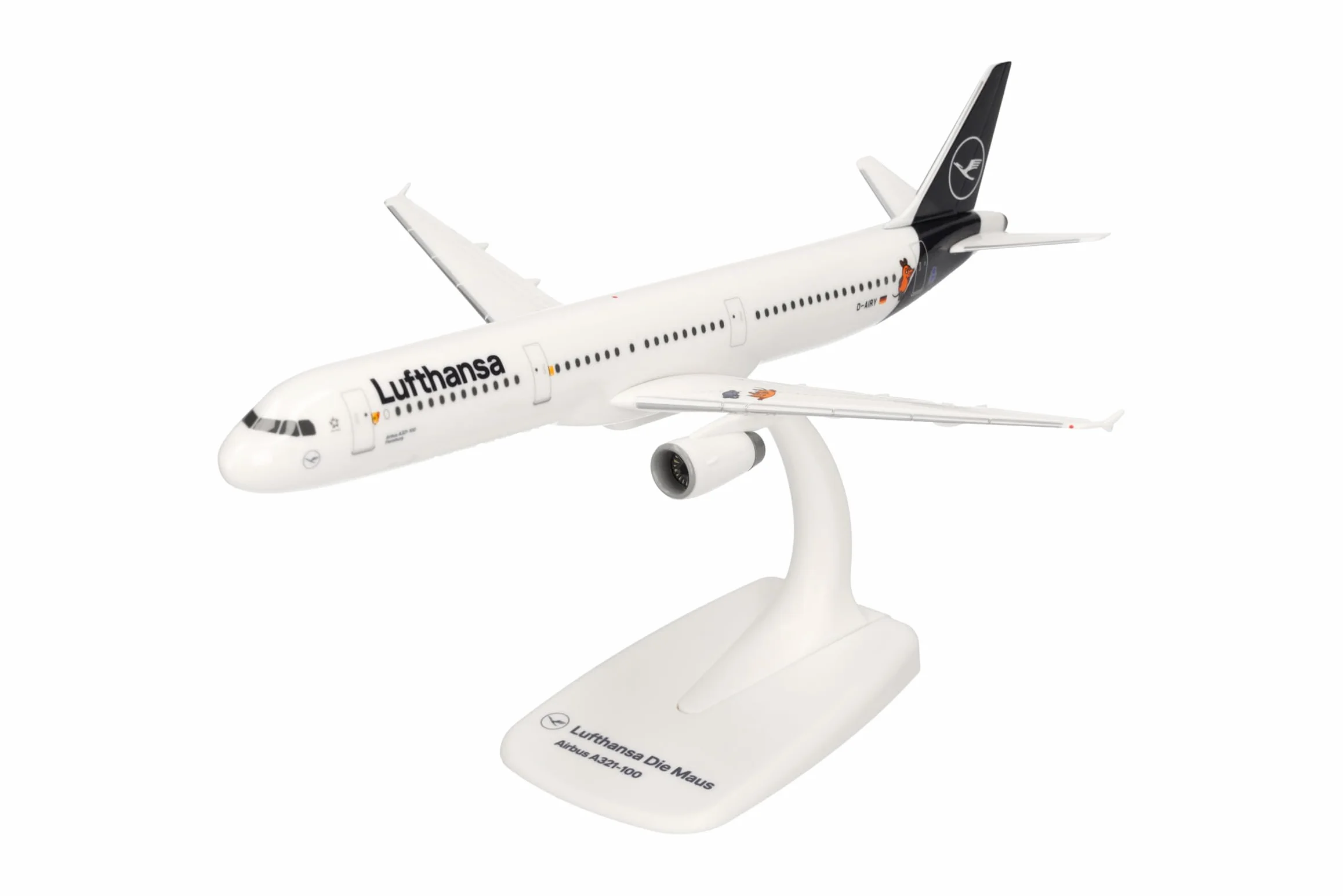 Herpa Airbus A321 La Souris Lufthansa modèle réduit avion Support Collection