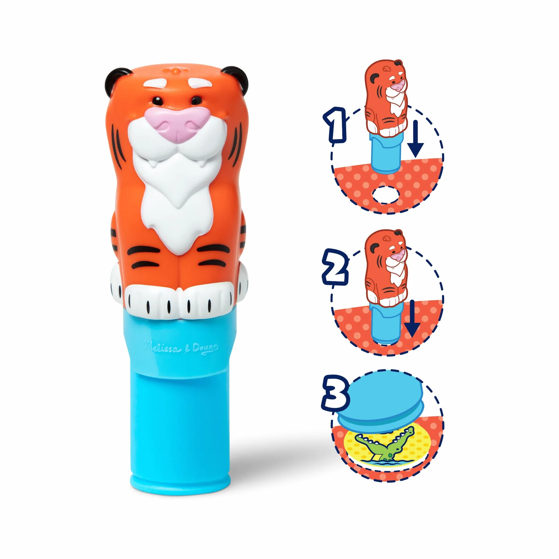 Melissa & Doug Sticker Wow Tamponneuse Tigre Bloc D'Activités 300 Autocollants Livre Stickers Enfant 3 Ans+