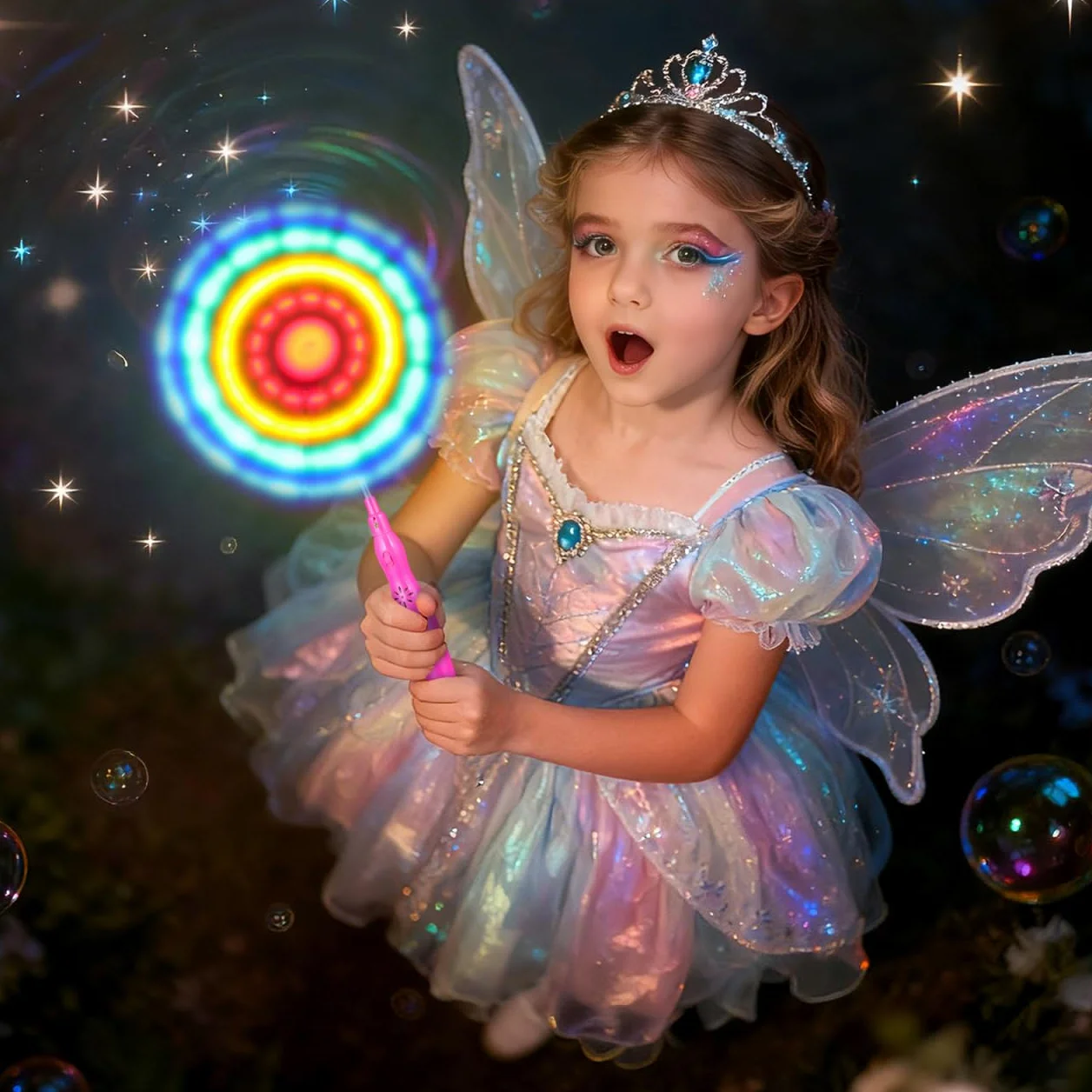 SHINEOFI 3pcs Moulins à Vent Lumineux pour Enfants avec Lumières LED et Musique - Moulins à Vent Colorés Qui Tournent, Articles de Fête