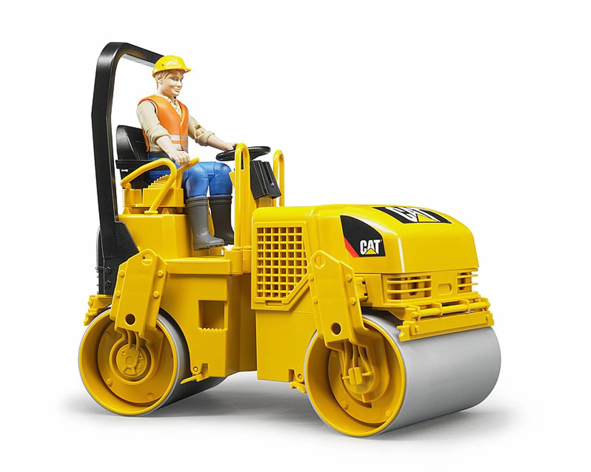 Bruder 02433 Compacteur tandem vibrant Cat 1:16 Véhicule de chantier
