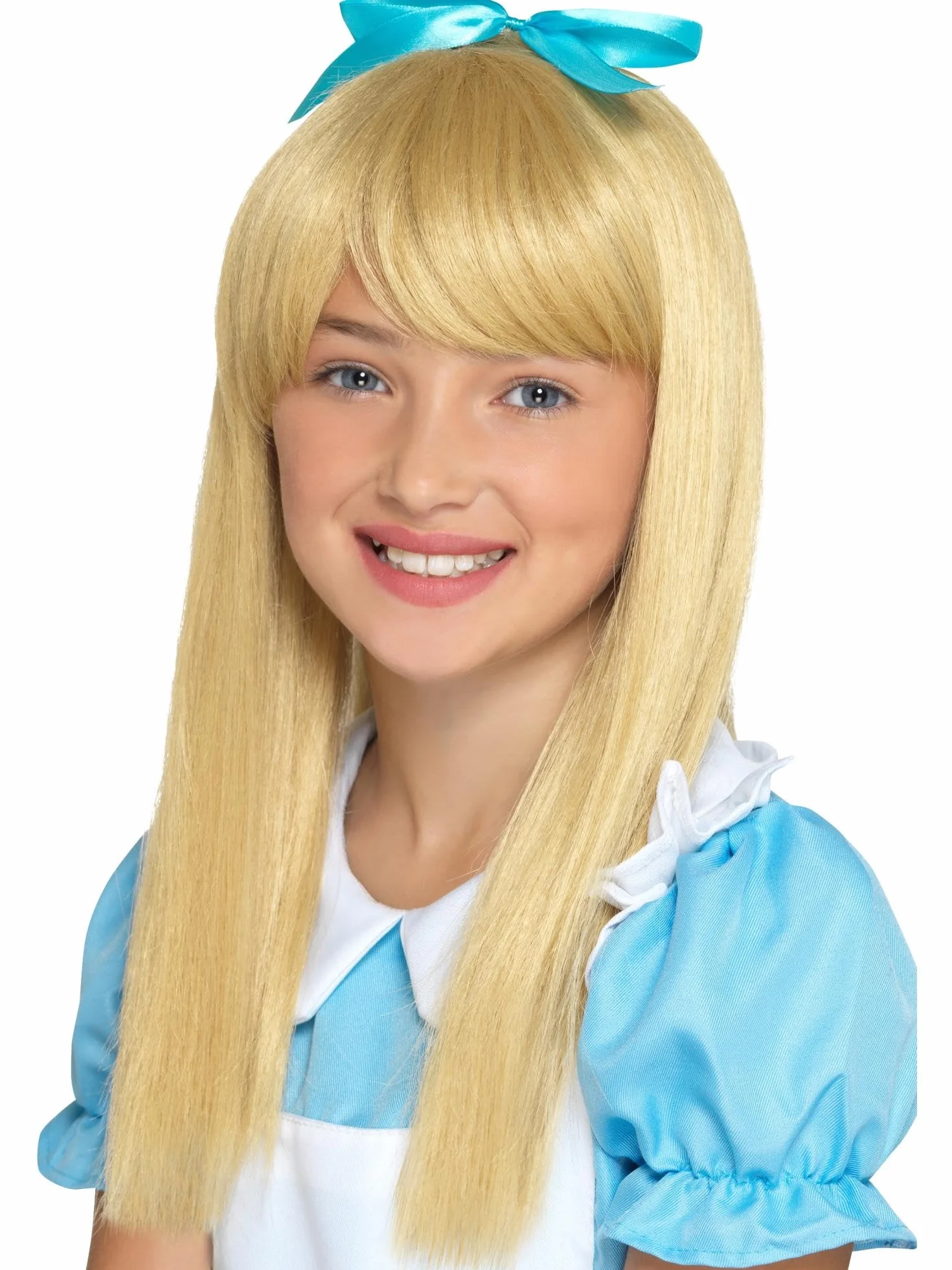 Smiffys Perruque Princesse Pays des Merveilles Blond Enfants Halloween