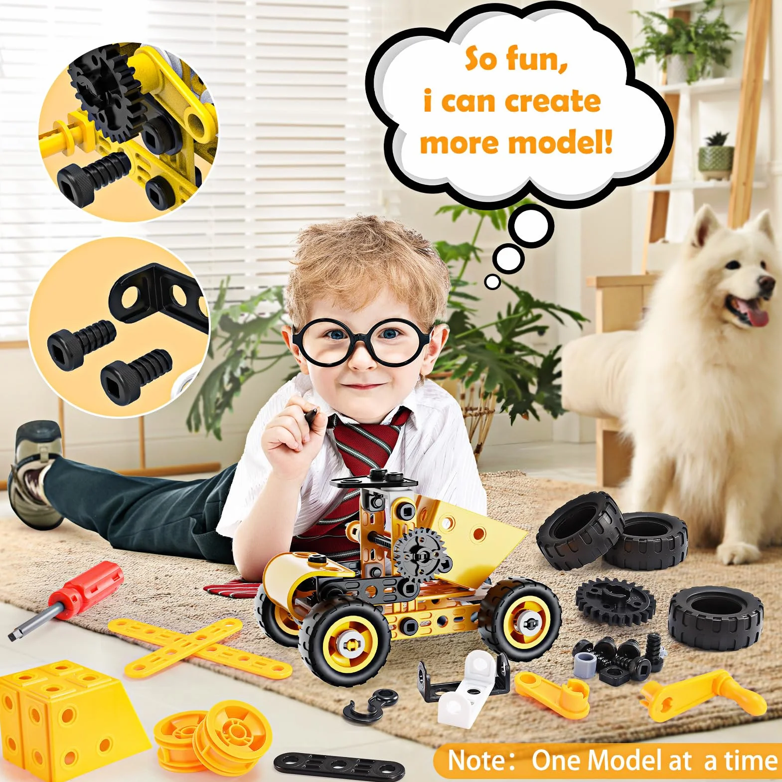 Jeu de Construction Camion Enfant Garcon 5-12 Ans Voiture Cadeau Anniversaire