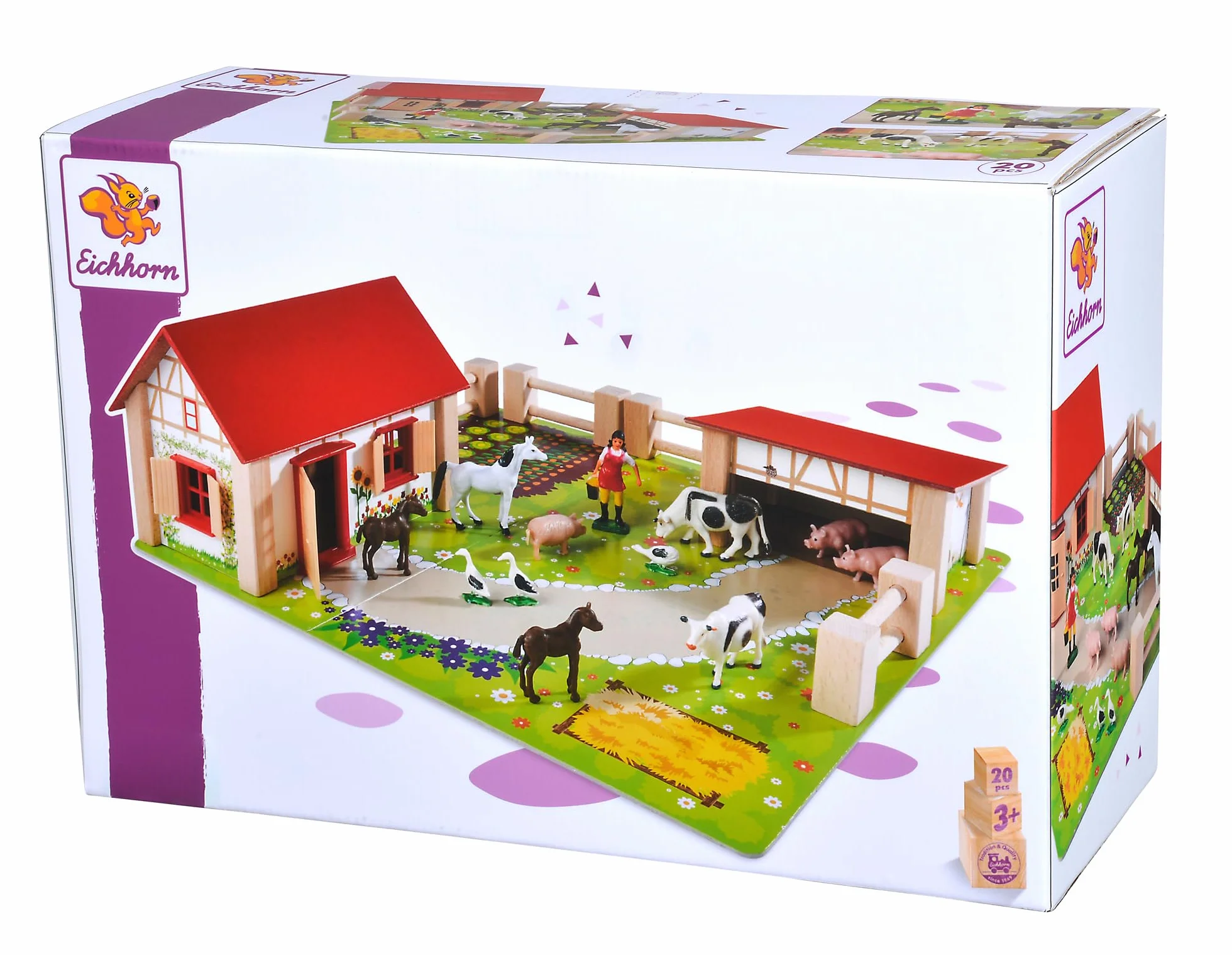 Eichhorn Petite ferme en Bois 21 pièces