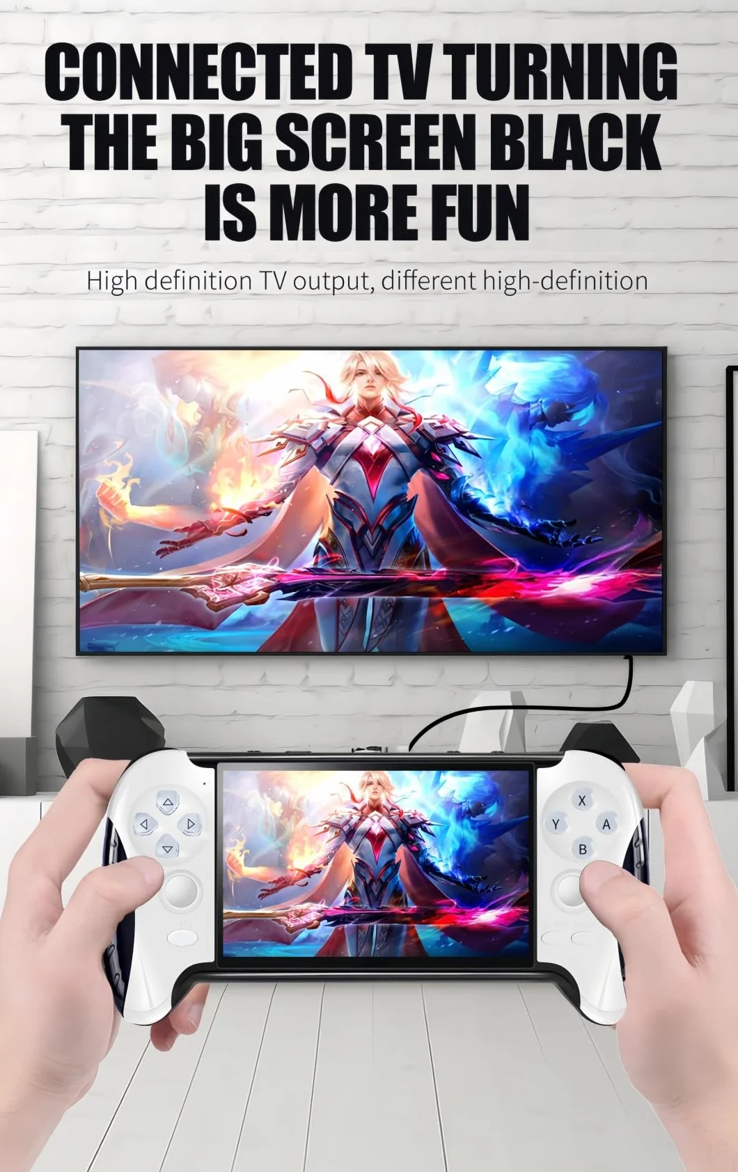 Console de Jeu Vidéo Portable 4,3 Pouces Émulateurs Multiples Sortie TV Jeux Rétro
