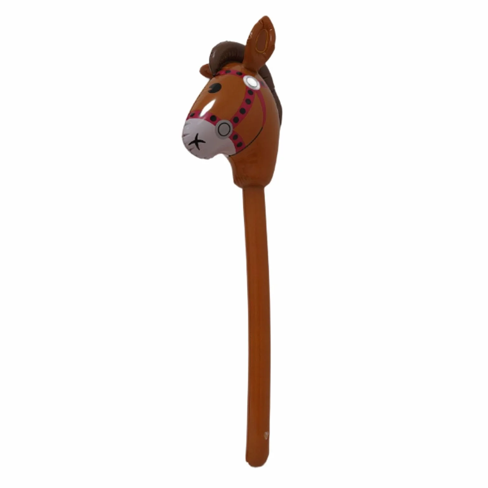 Bâton de Cheval avec Tête en Ballon, Jouet pour Fêtes, Brun