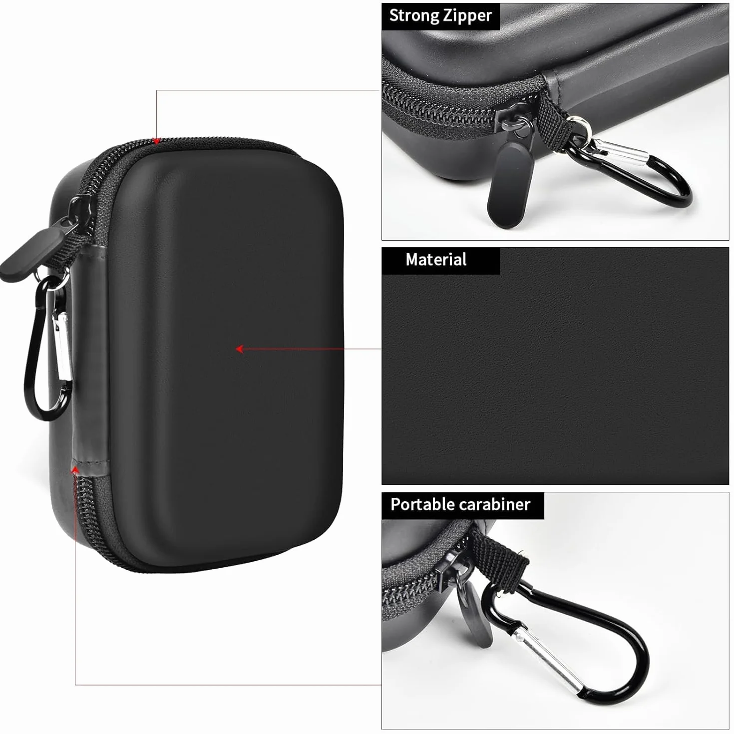 Sacoche de Transport pour MIYOO Mini Plus, Housse de Protection Anti-Rayures Coque Dure en EVA