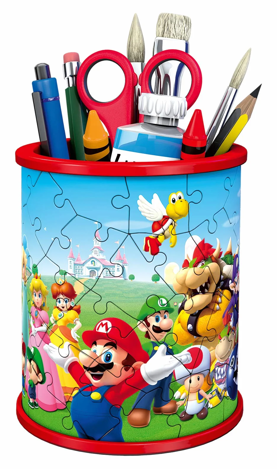 Ravensburger Puzzle 3D Pot à Crayons Super Mario 54 pièces numérotées 9,5 cm