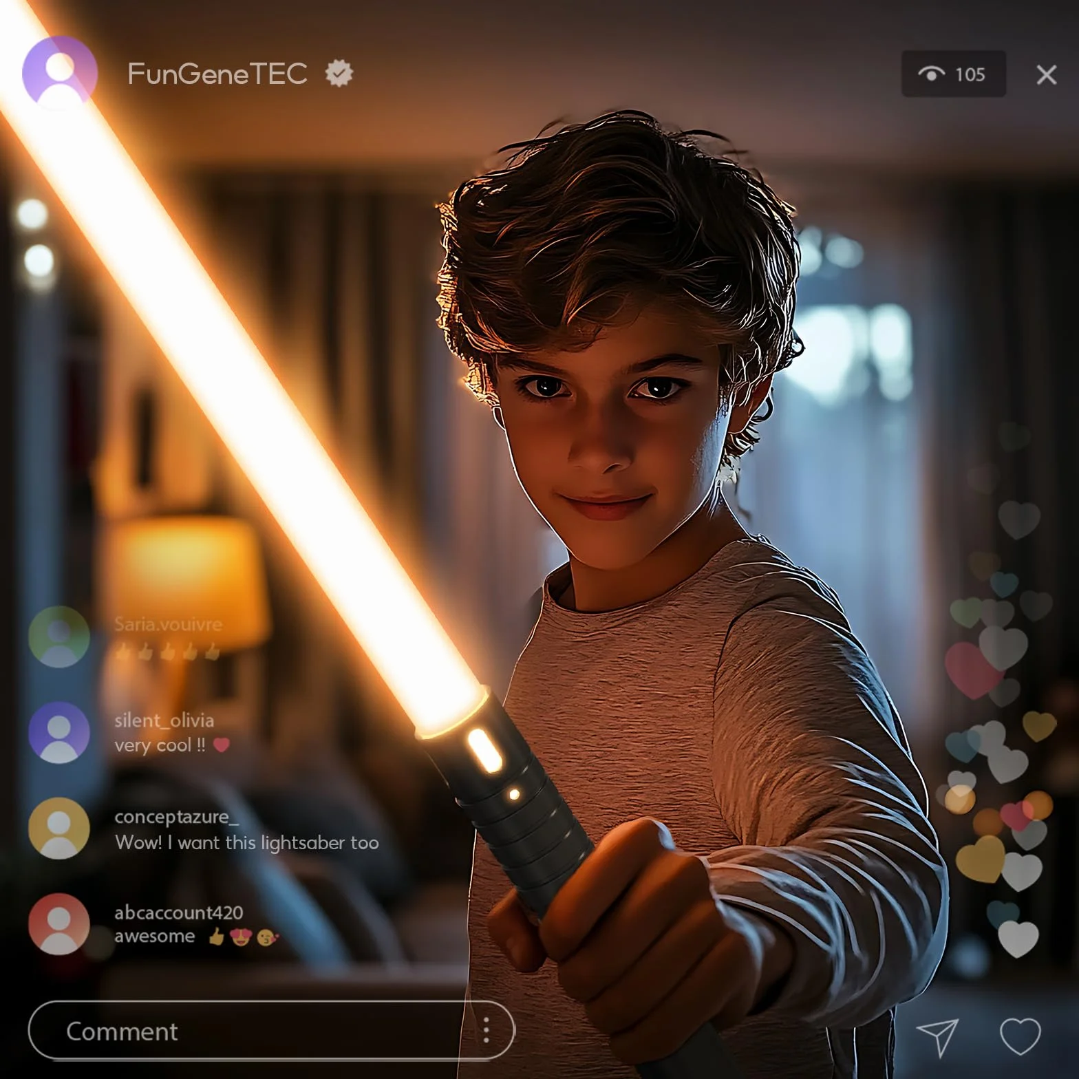 Sabre Laser Enfants RGB 15 Couleurs Rechargeable Effets sonores FX 74cm 2 Pièces