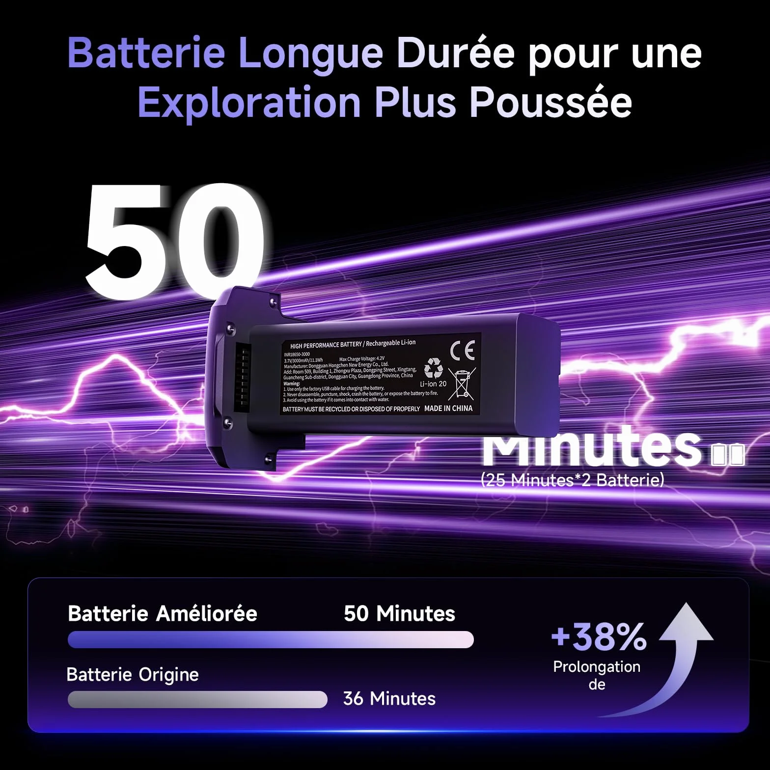 Ameta Drone avec Camera 4K, GPS Drone S20 Pro pour Adultes et Enfants avec Retour Automatique/ 50min de Vol/Suiveur/Mode Intelligent/Contrôle par Gestes, FPV Mini Drone Moins de 249g