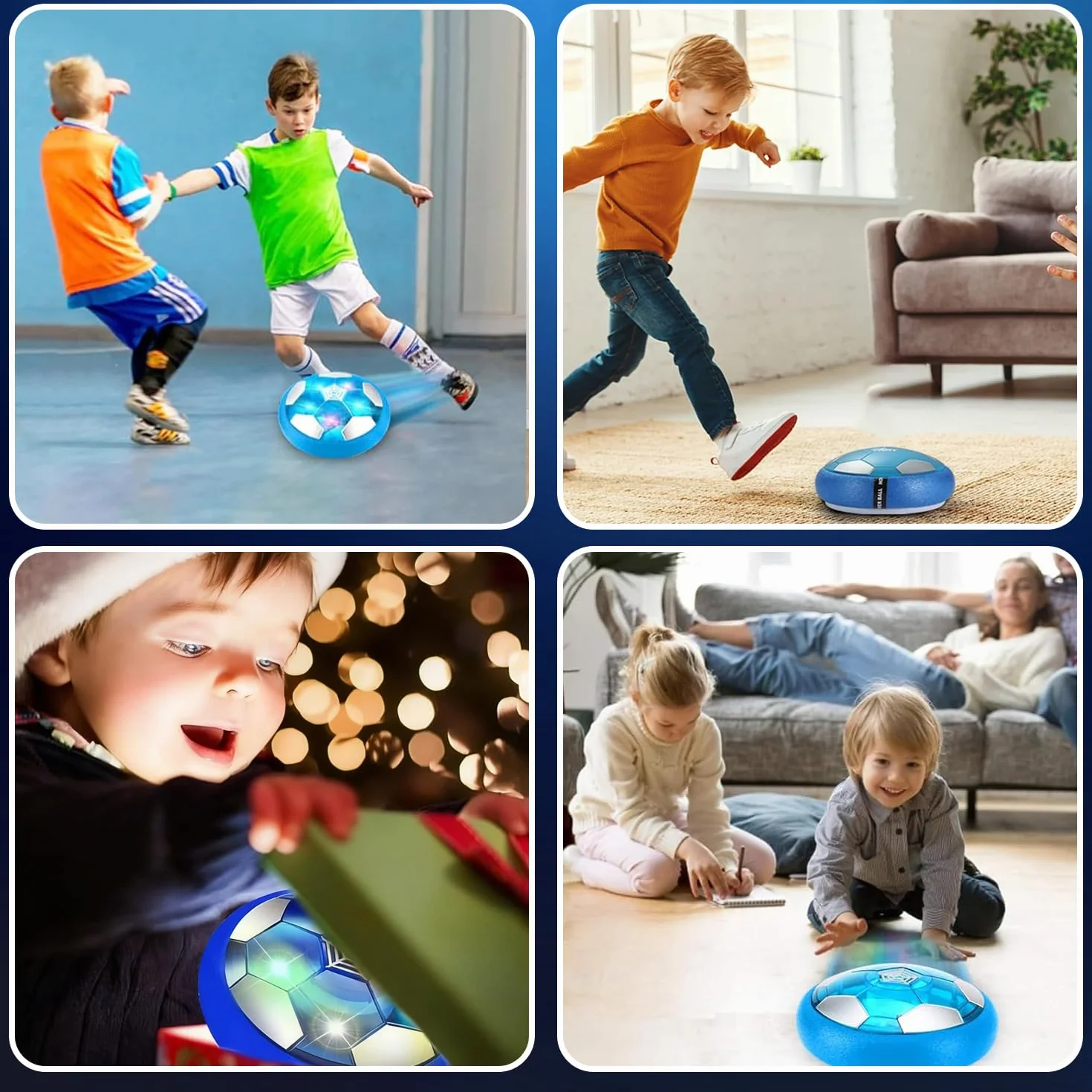 Ballon de Foot LED Rechargeable, Hover Soccer Ball, Cadeau Garçon 3-12 Ans Noël