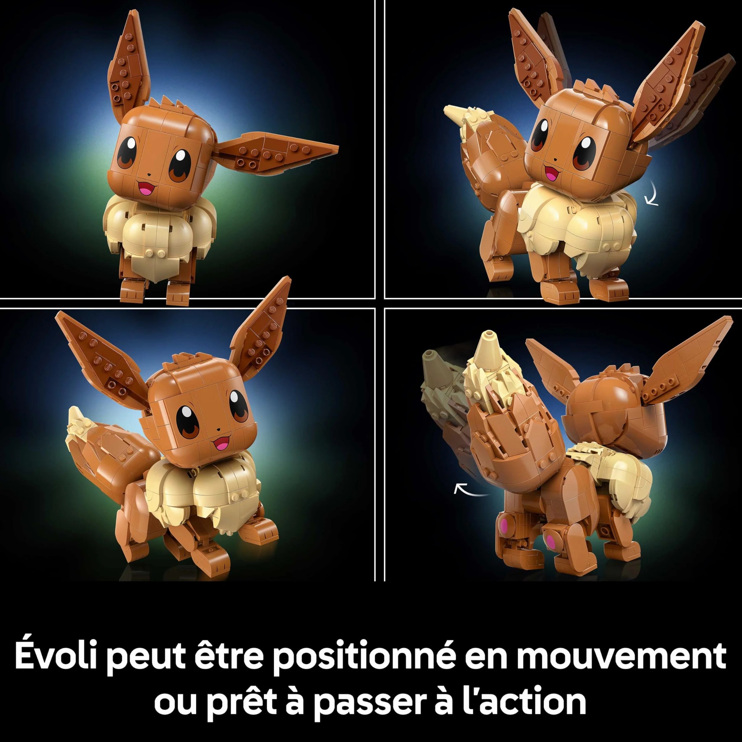 LEGO Pokémon Évoli Figurine Set de Construction pour Adulte Maquette Anime 72151