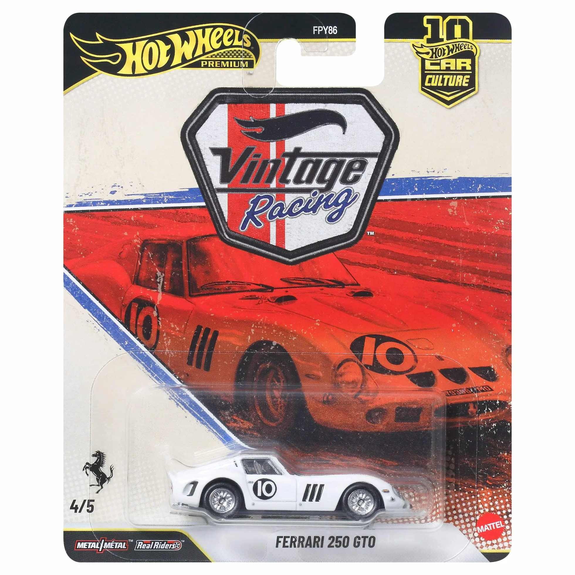 Hot Wheels Ferrari 250 GTO Voiture de Collection 1:64 Métal Moulé sous Pression JKF25