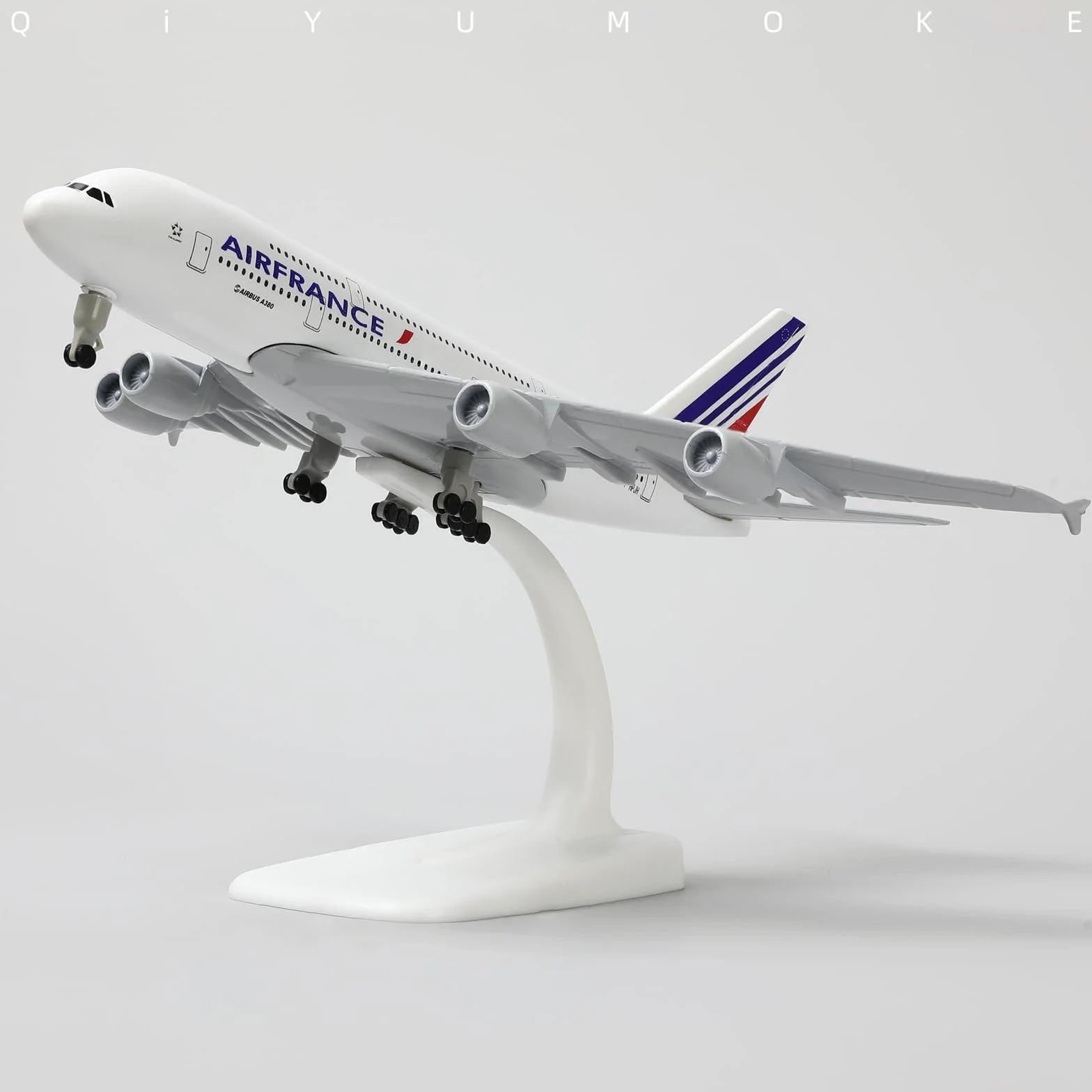 France 380 Modèle d'avion en métal A380 avec Support 7,5 Pouces Décoration d'Affichage Cadeau