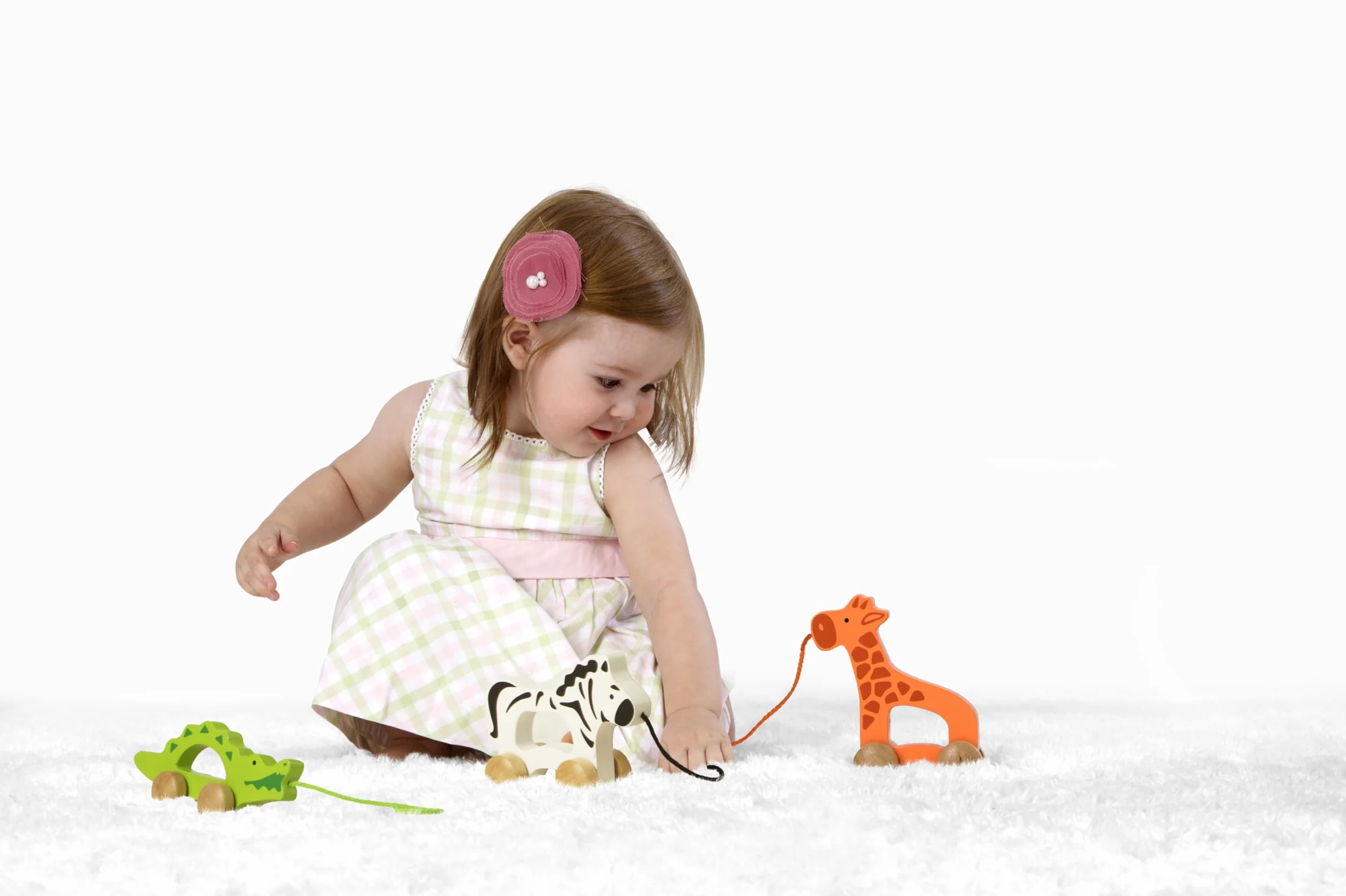 Hape Girafe Jouet en Bois à Tirer 1 an - Motricité, Imagination & Dextérité - Dès 12 Mois