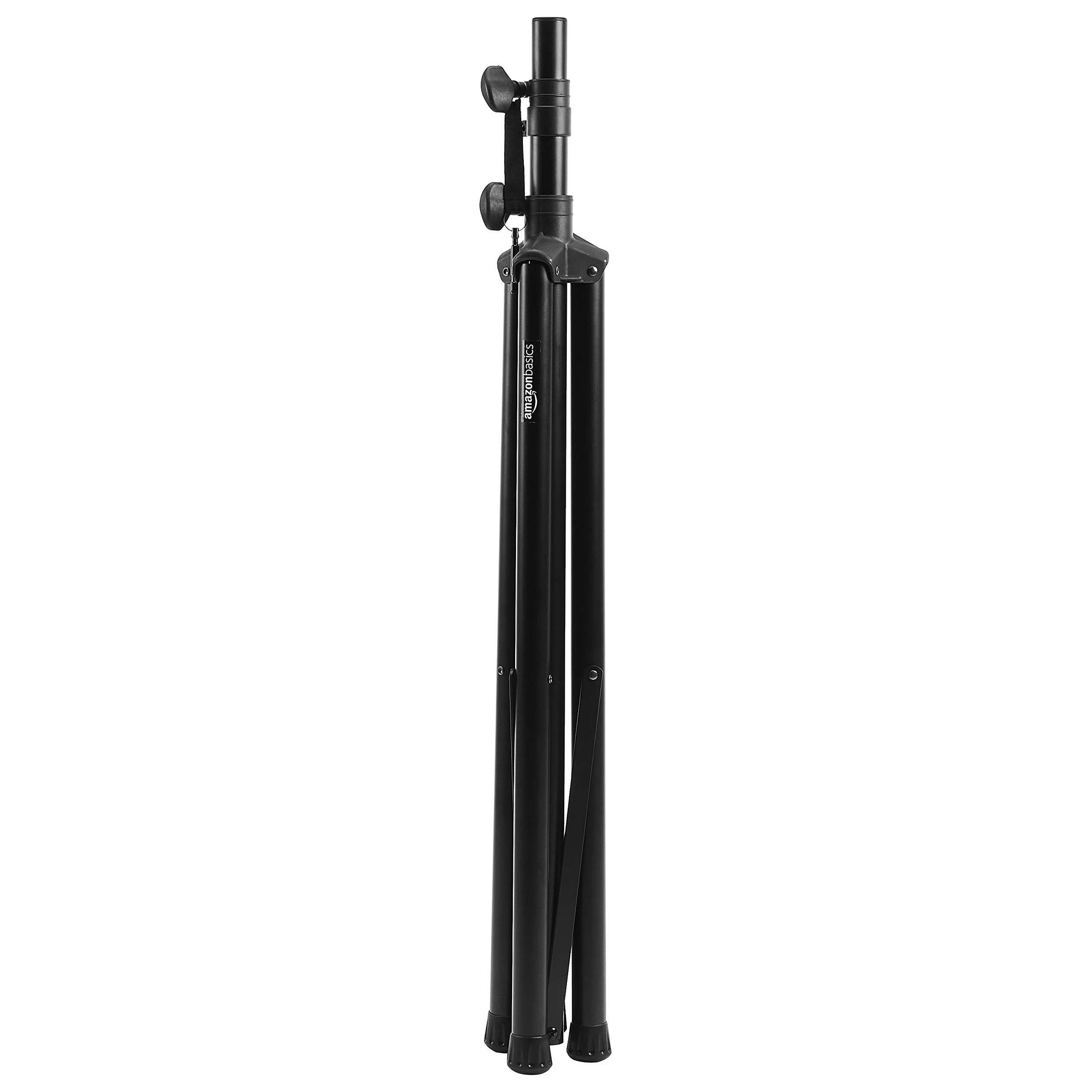 Amazon Basics Support pour haut-parleur réglable 120-200 cm Acier Noir