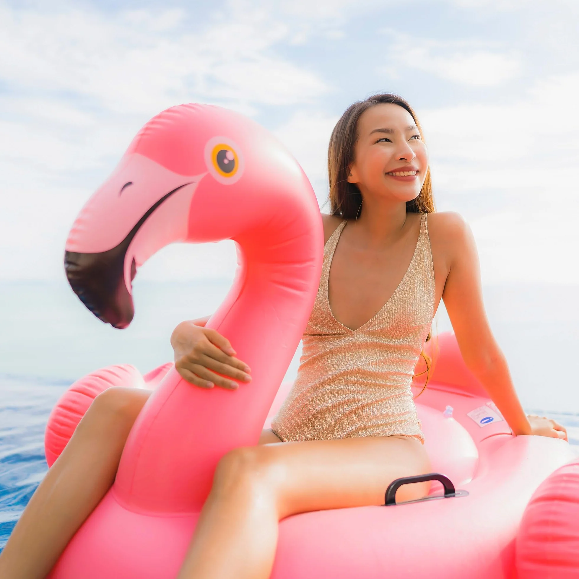 Intex bouée Flamant Rose à chevaucher