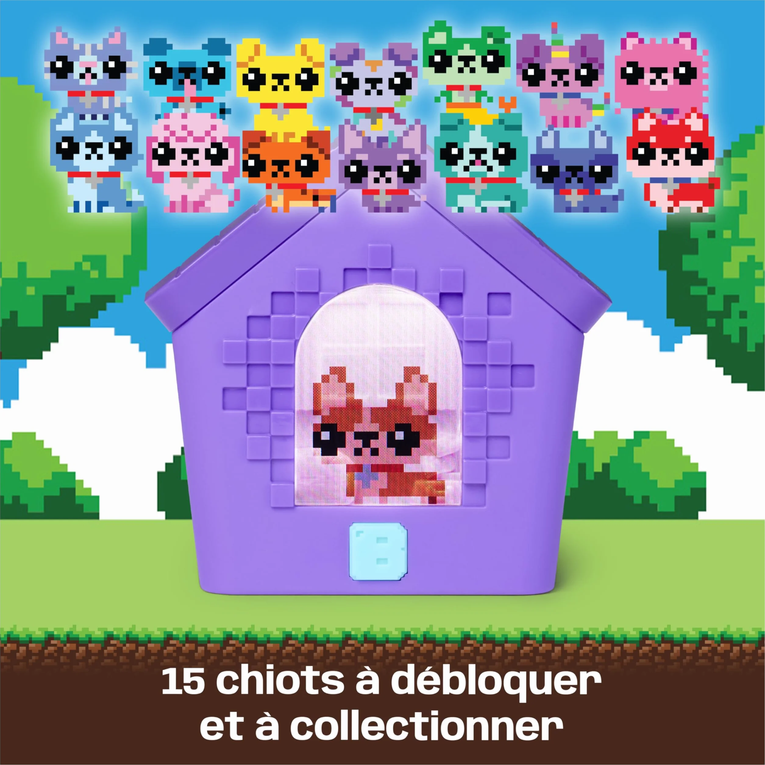 Bitzee Doghouse Niche Mon Chien Interactif Animal Digital 15 Animaux Interactifs Ecran Tactile Jeu Enfant 5+