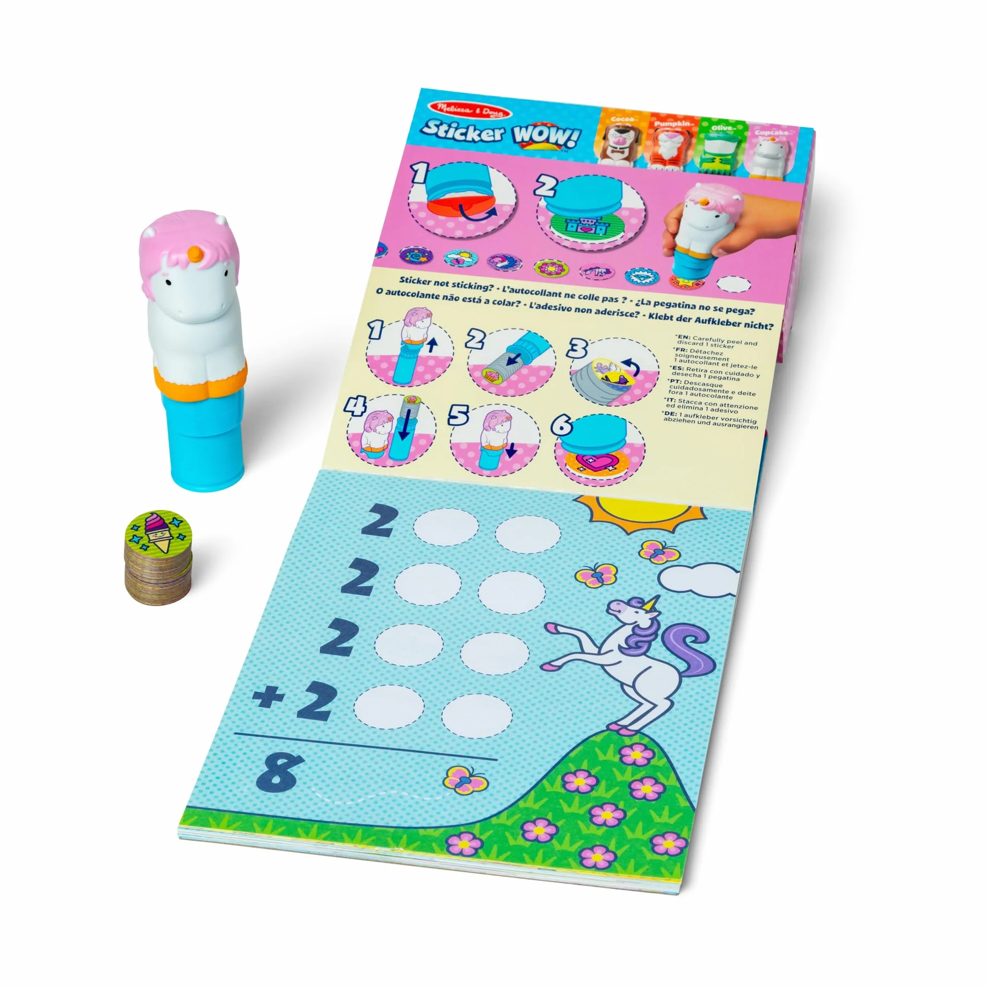 Melissa & Doug Sticker Wow Tamponneuse Tigre Bloc D'Activités 300 Autocollants Livre Stickers Enfant 3 Ans+