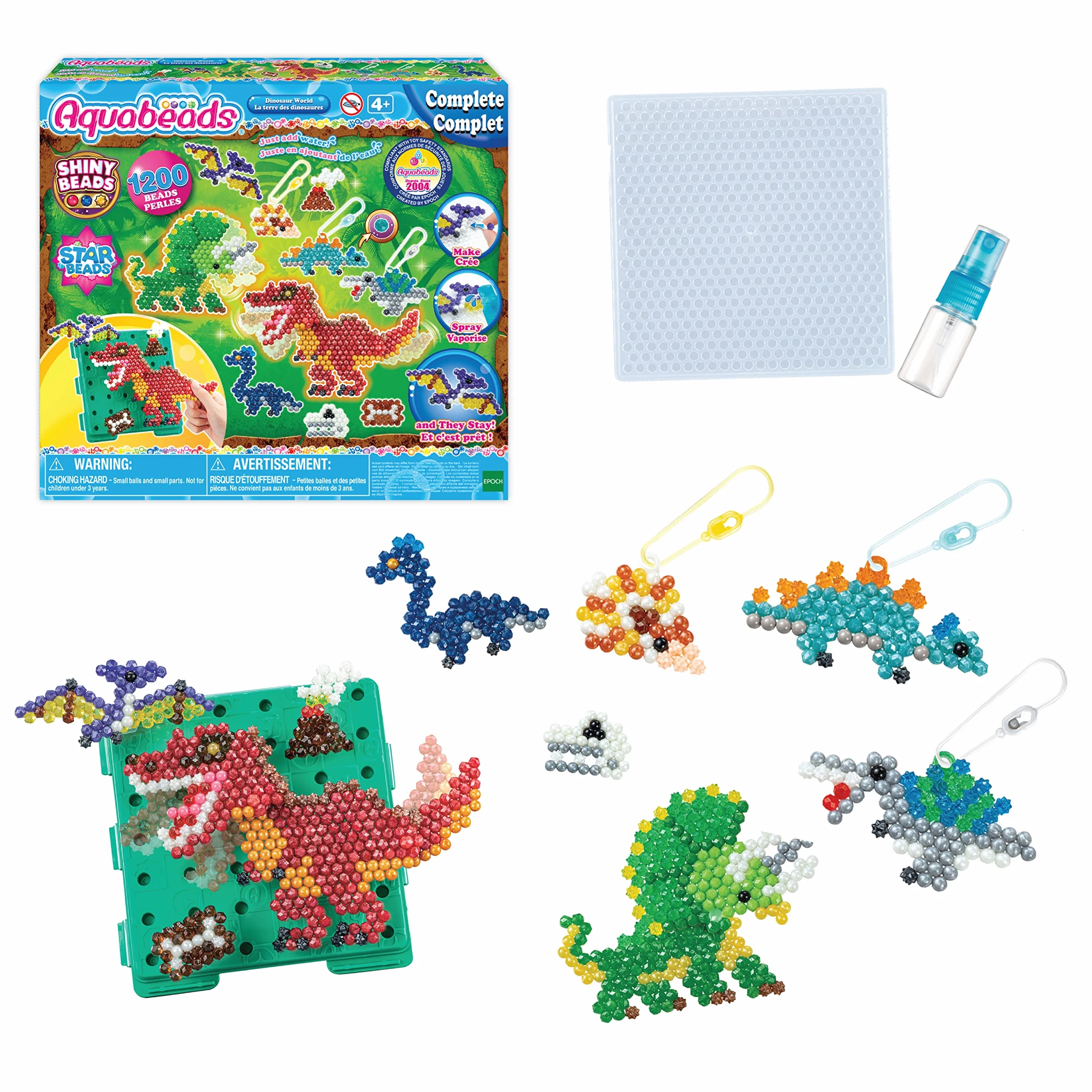 Aquabeads La Terre des Dinosaures Kit de Perles à l'Eau - Jouet Enfant 4 Ans+ 31994