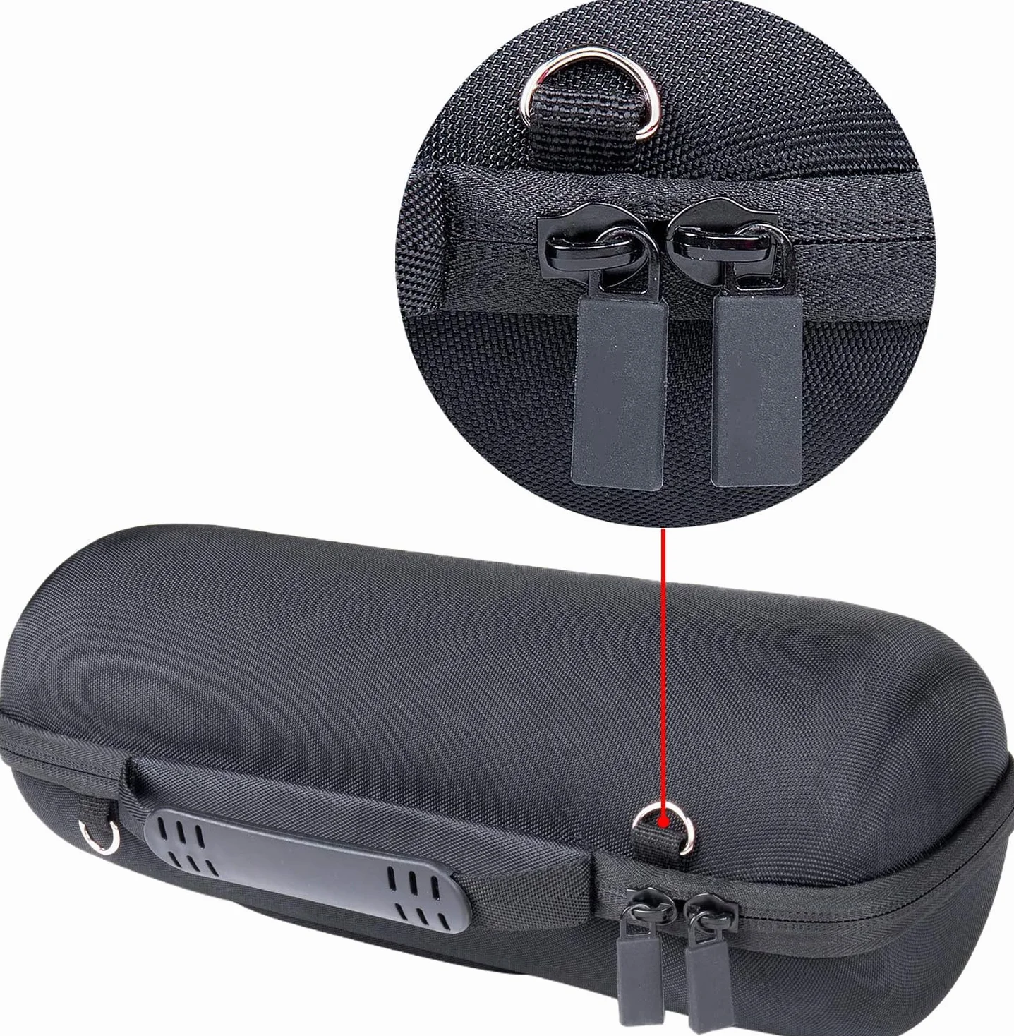 co2CREA Dur Étui de Voyage Rigide Housse Cas pour JBL Charge 4 / JBL Charge 5 Enceinte Bluetooth Portable Noir