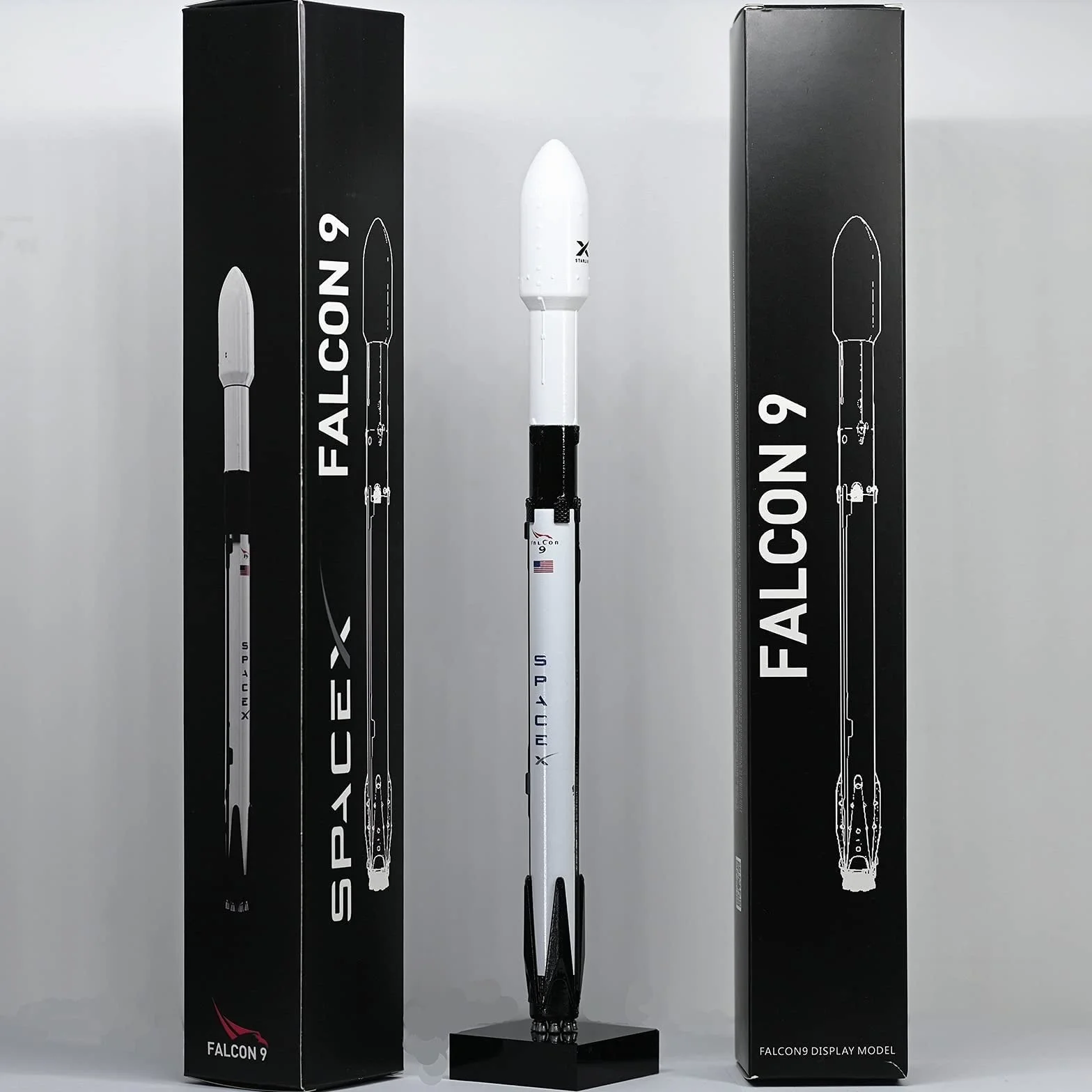 Falcon 9 Fusée Modèle 1:233 Spatial F9 Décoration Bureau