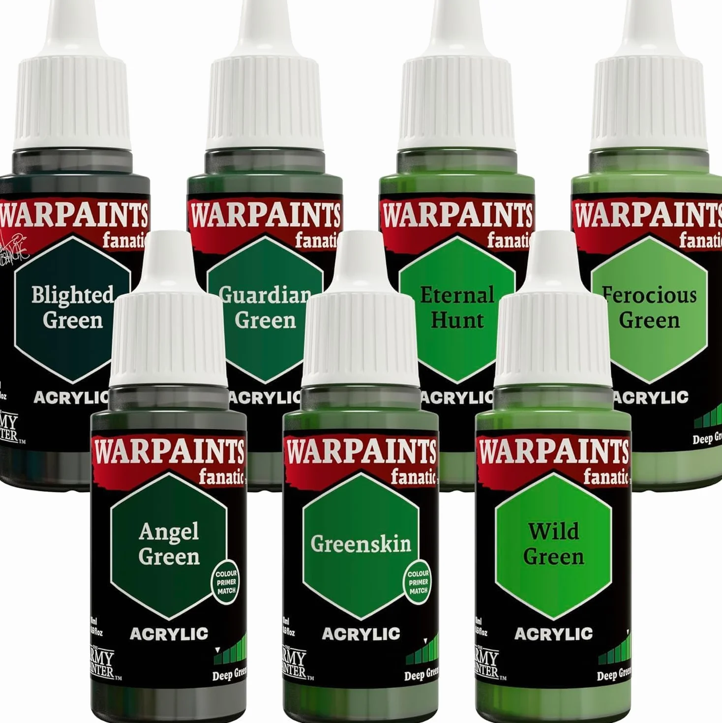 The Army Painter Warpaints Flexible Triad PLUS+ Deep Greens 7x18ml Peintures Acryliques