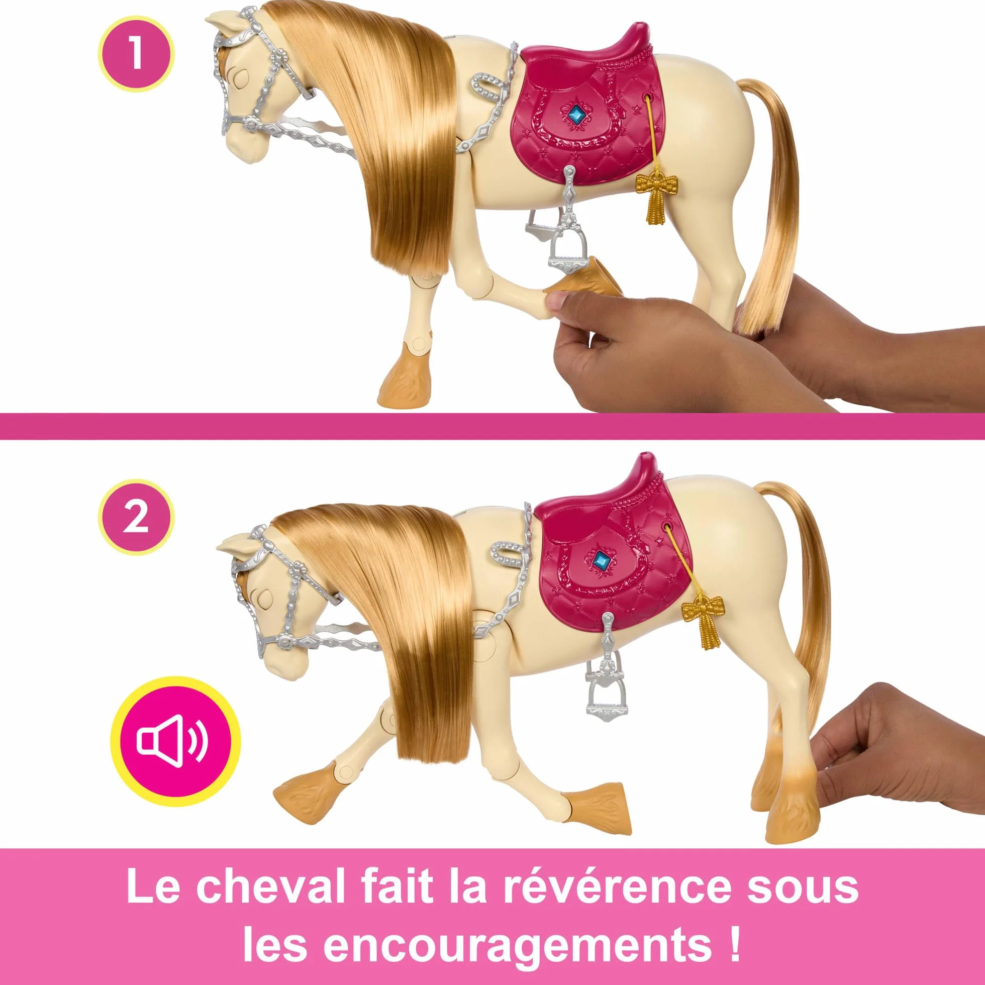 Barbie HXJ42 Les Mystères de la Poursuite du Cheval Perdu et Son Cheval Tornade