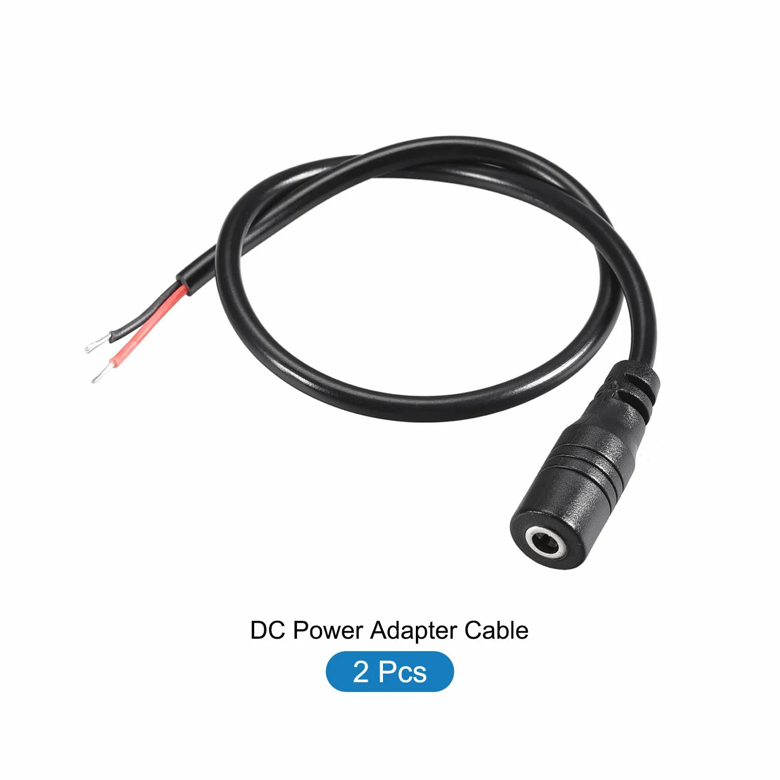 Câble Alimentation DC 3,5x1,35mm 0,3m Noir 2pcs pour CCTV DVR LED