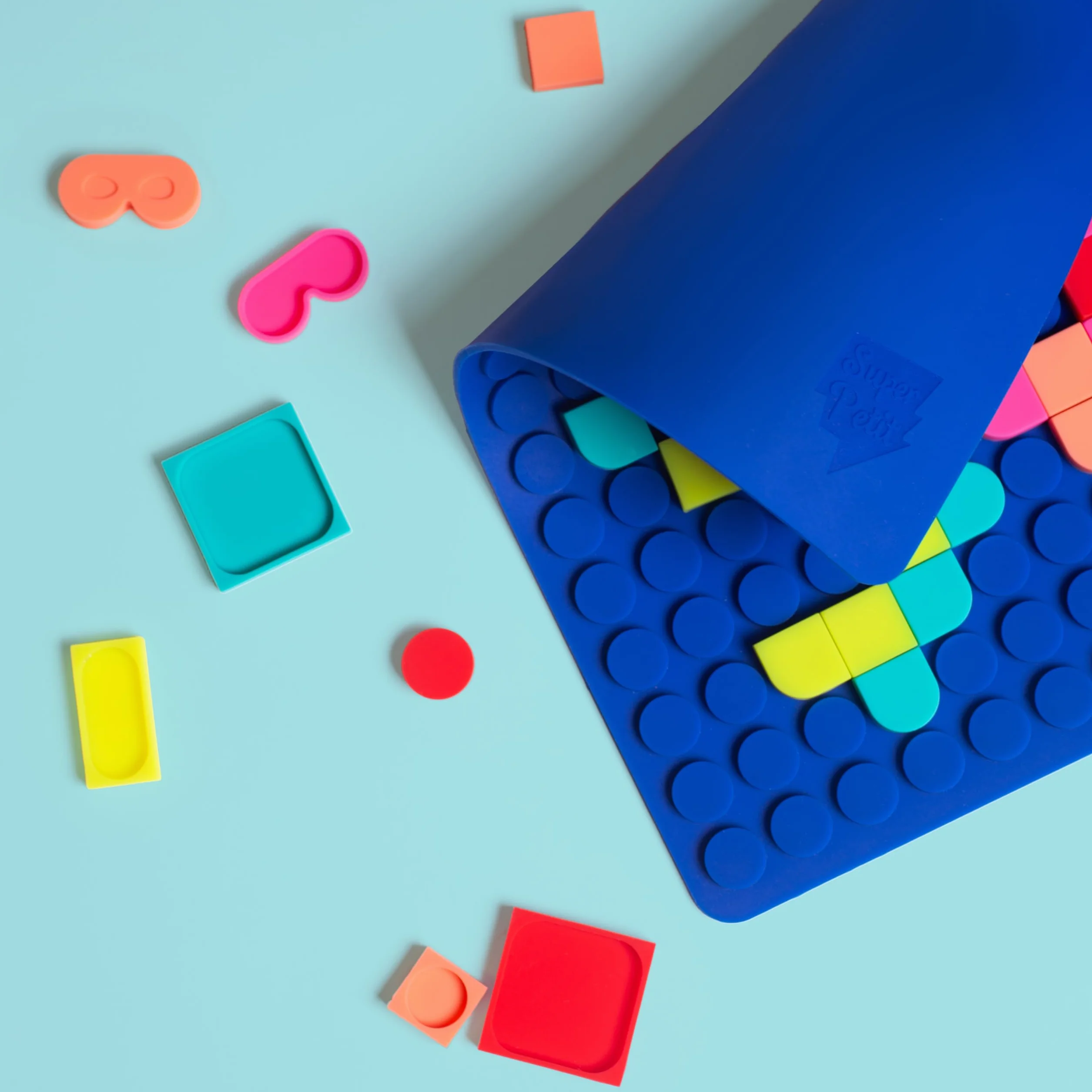SILIPOP Mosaïques À Clipser - Mosaic Art - Créations Colorées - Bleu - À Partir de 3 Ans