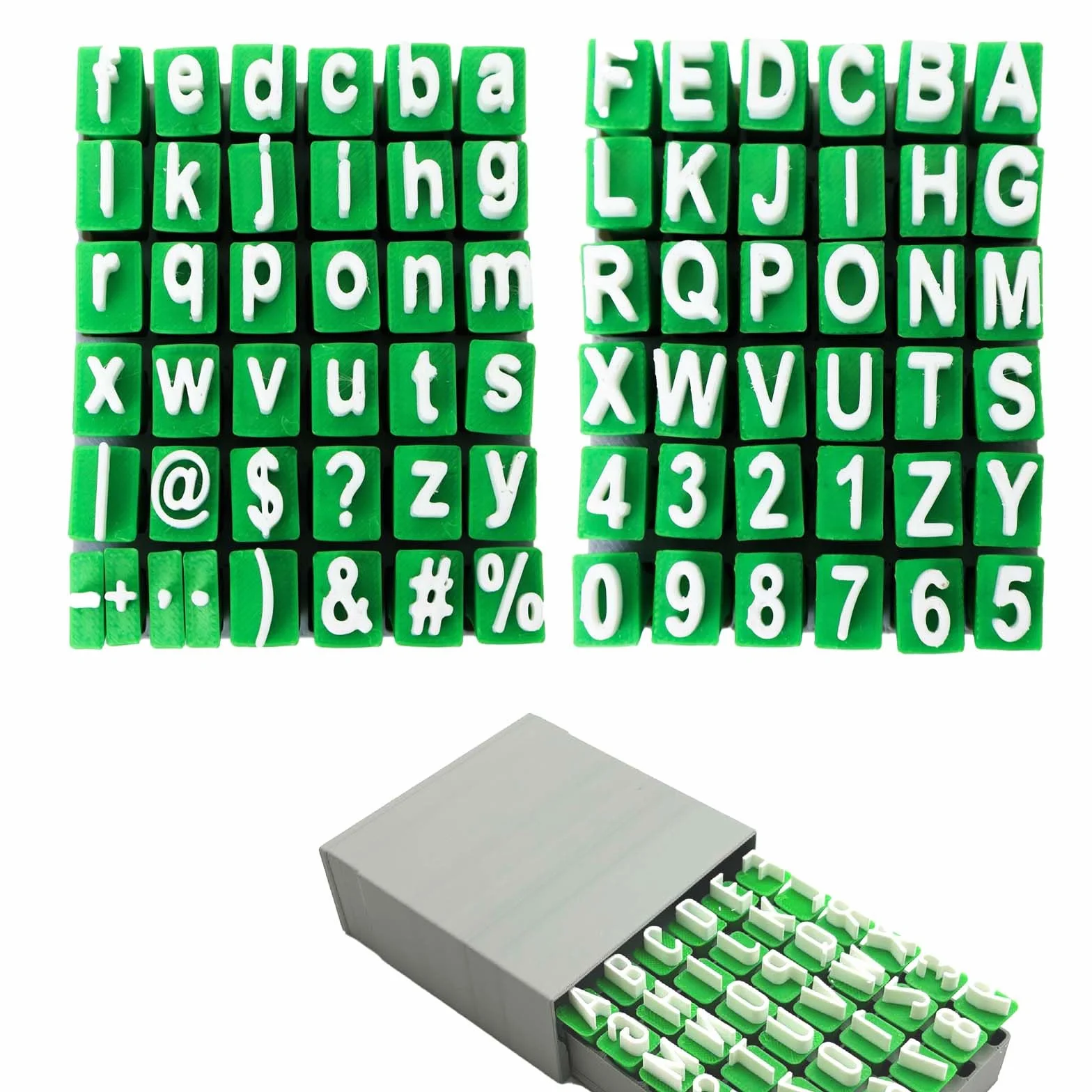 FORMVERSITY Tampons d'Argile Alphabet, Pochoirs Lettres pour Céramique, Set de Timbres Alphabet (A-Z)