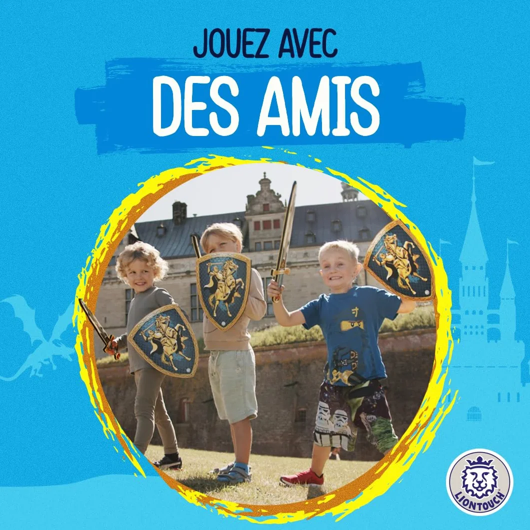 Liontouch Épée en Mousse pour Garçons 3-6 Ans Jouet Médiéval Chevalier Sécurité Costume