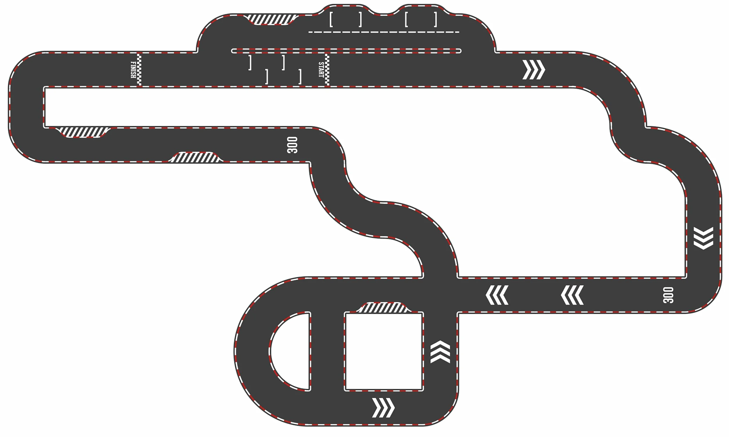 Vilac Circuit Réversible 42 Pièces + 2 Voitures Jouet Enfants 3 Ans+
