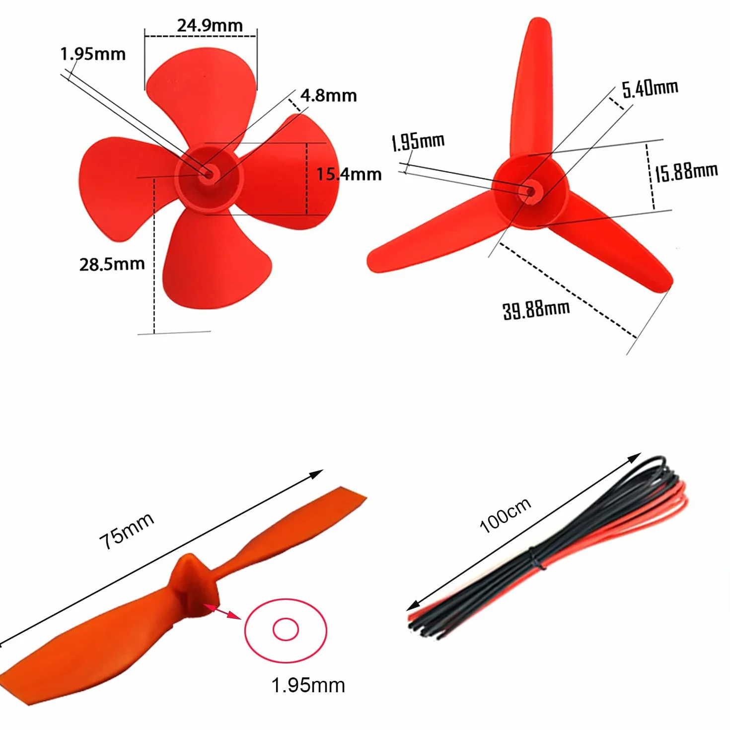Kit de Apprentissage Électrique DC Mini Moteurs 8 Set 1.5-3V 12000-15000 RPM