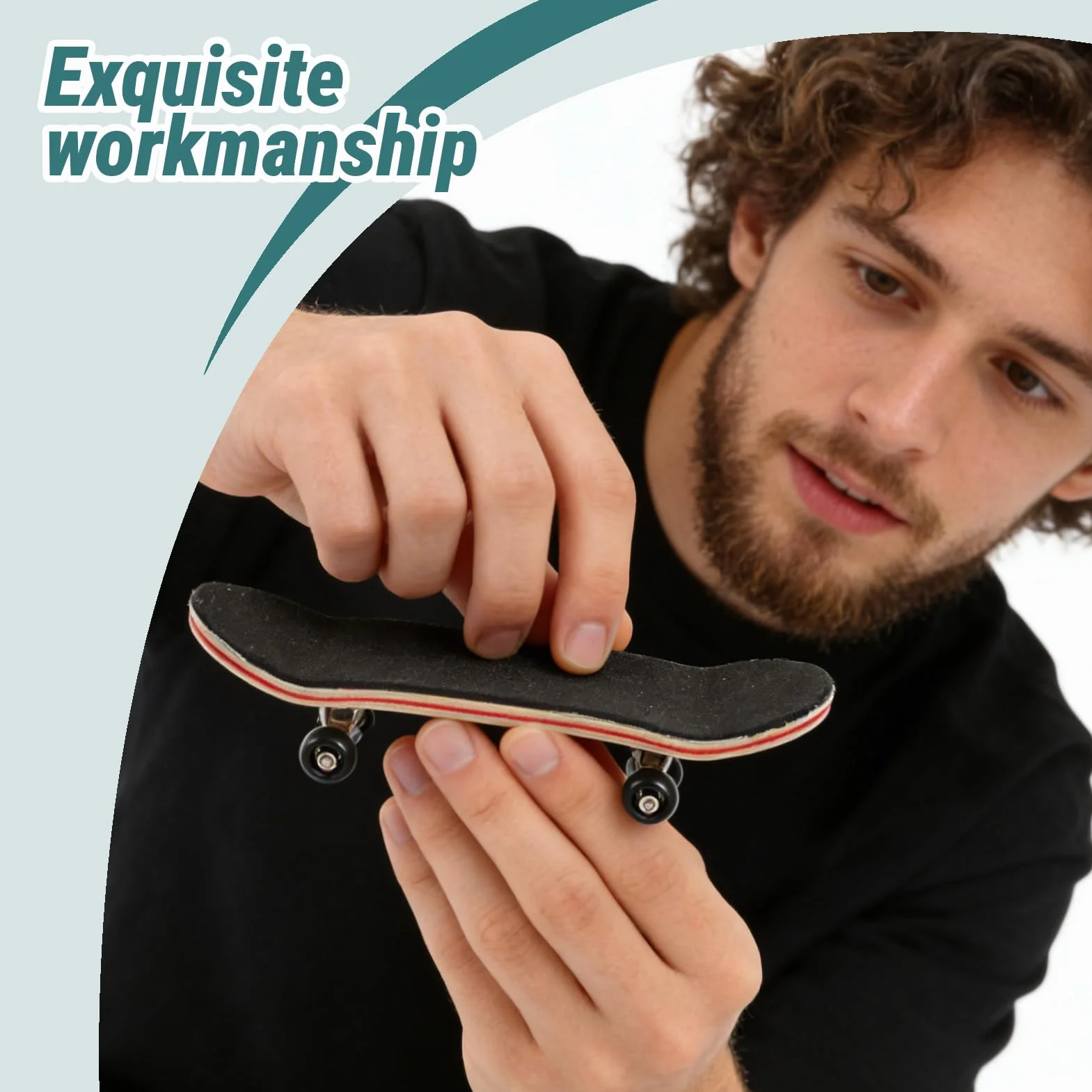 Finger Skate Professionnel en Bois d’Érable et Alliage, Mini Skate Portable Adolescent Adultes DIY