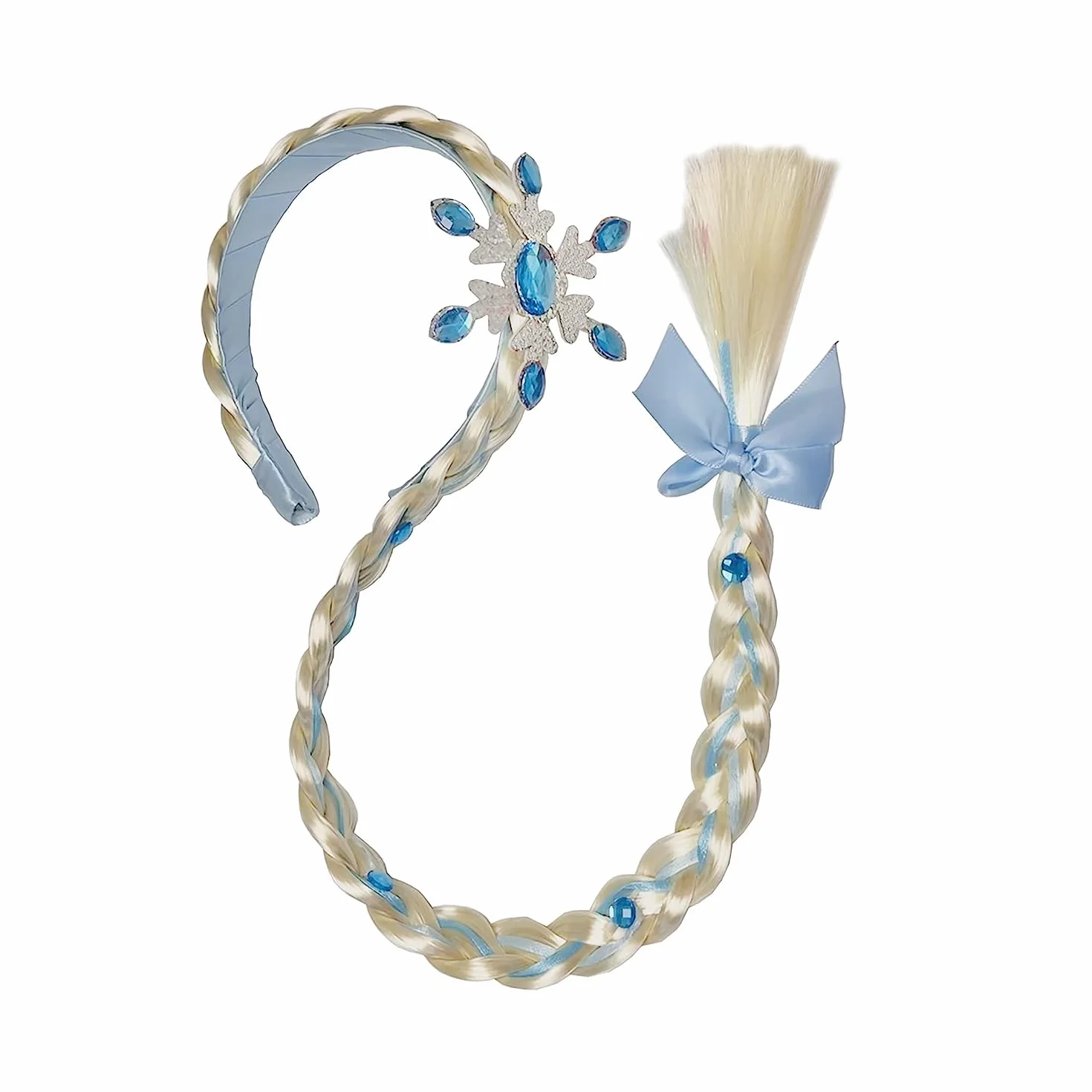 Perruque Raiponce Princesse Enfant, Tresses Cheveux Extensions, Accessoire Cheveux Filles Carnaval Halloween