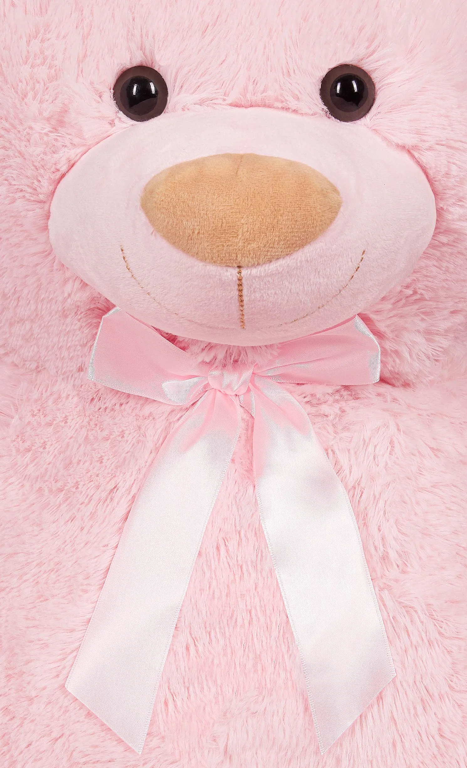 BRUBAKER Peluche géante XXL 100 cm Rose Ours Nounours
