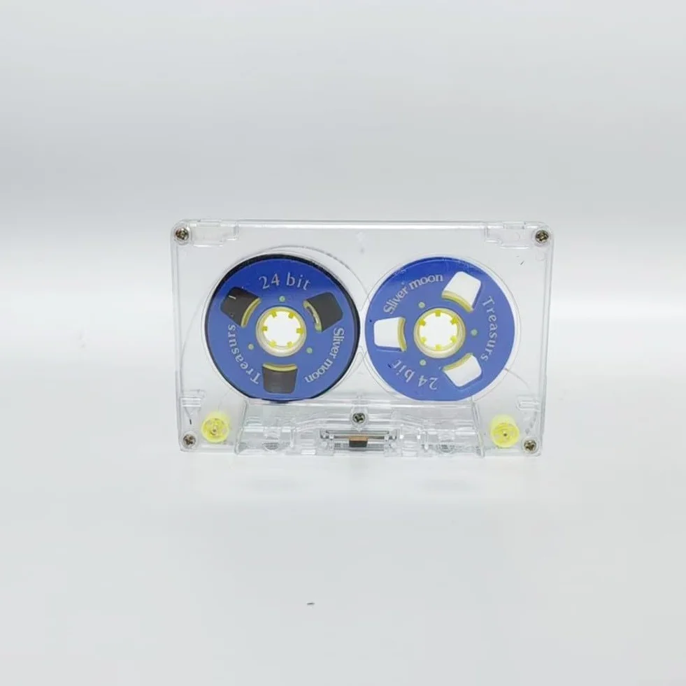 Walkman mini cassette vierge 54 minutes en plastique avec étui