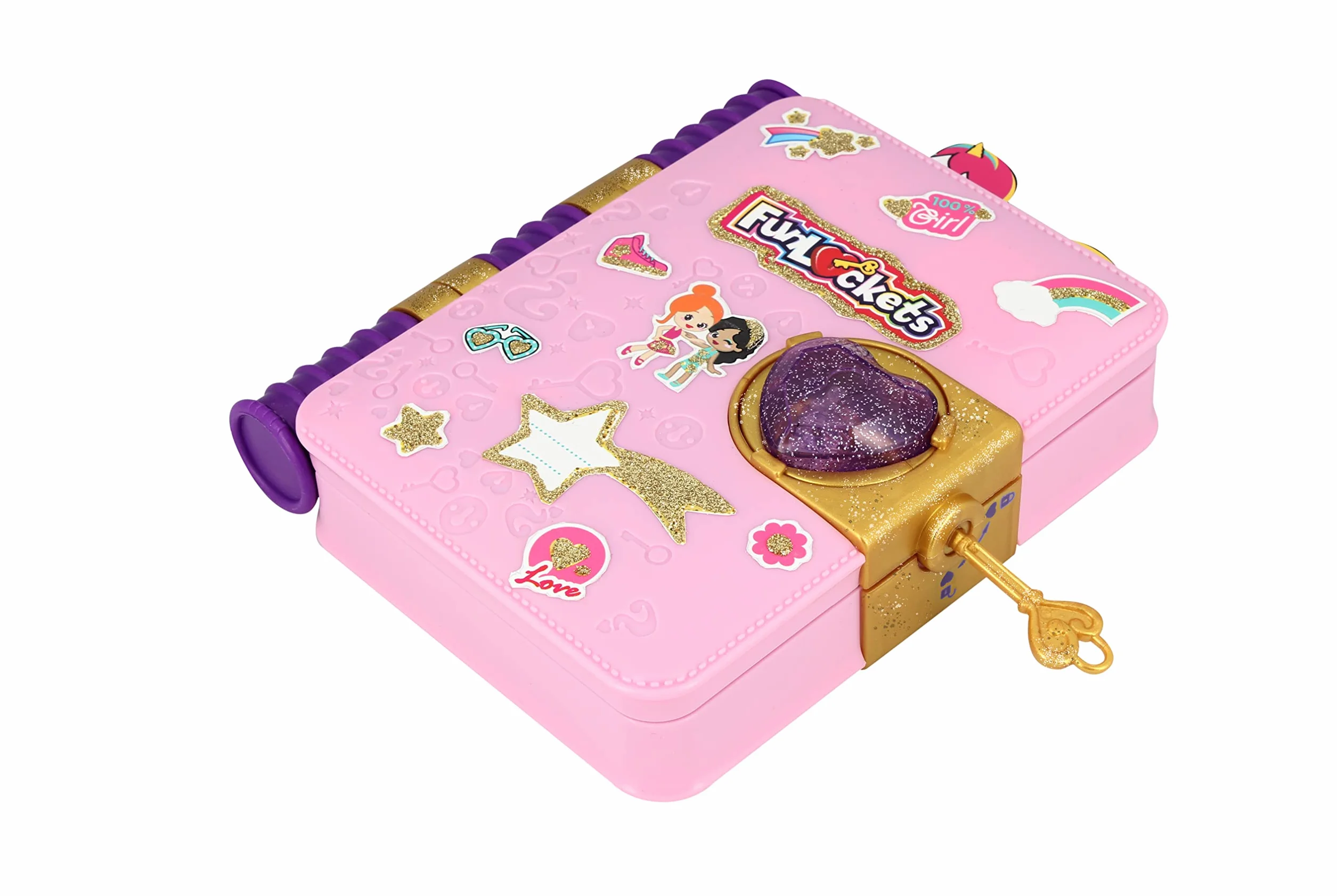 FUNLOCKETS Mon Journal à Secrets Edition Pailletée