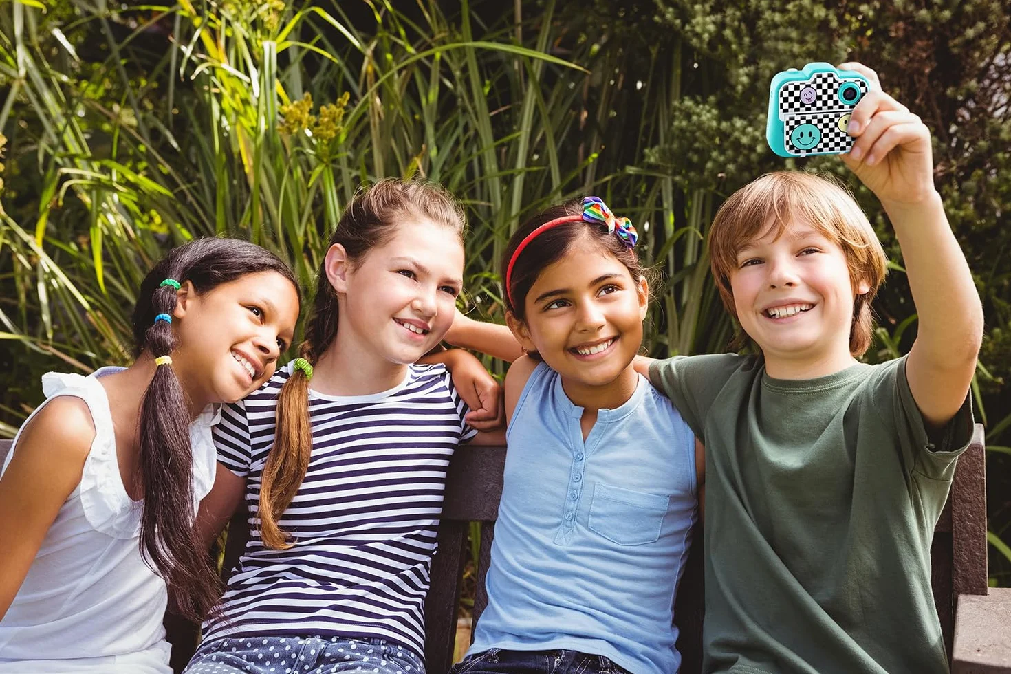 Canal Toys Photo Creator Appareil Photo 3 en 1 à Impression Instantanée Turquoise 2 Modes Selfie Caméra Vidéo Enfant 8 Ans+ 4 Rouleaux 250 Clichés CLK 001